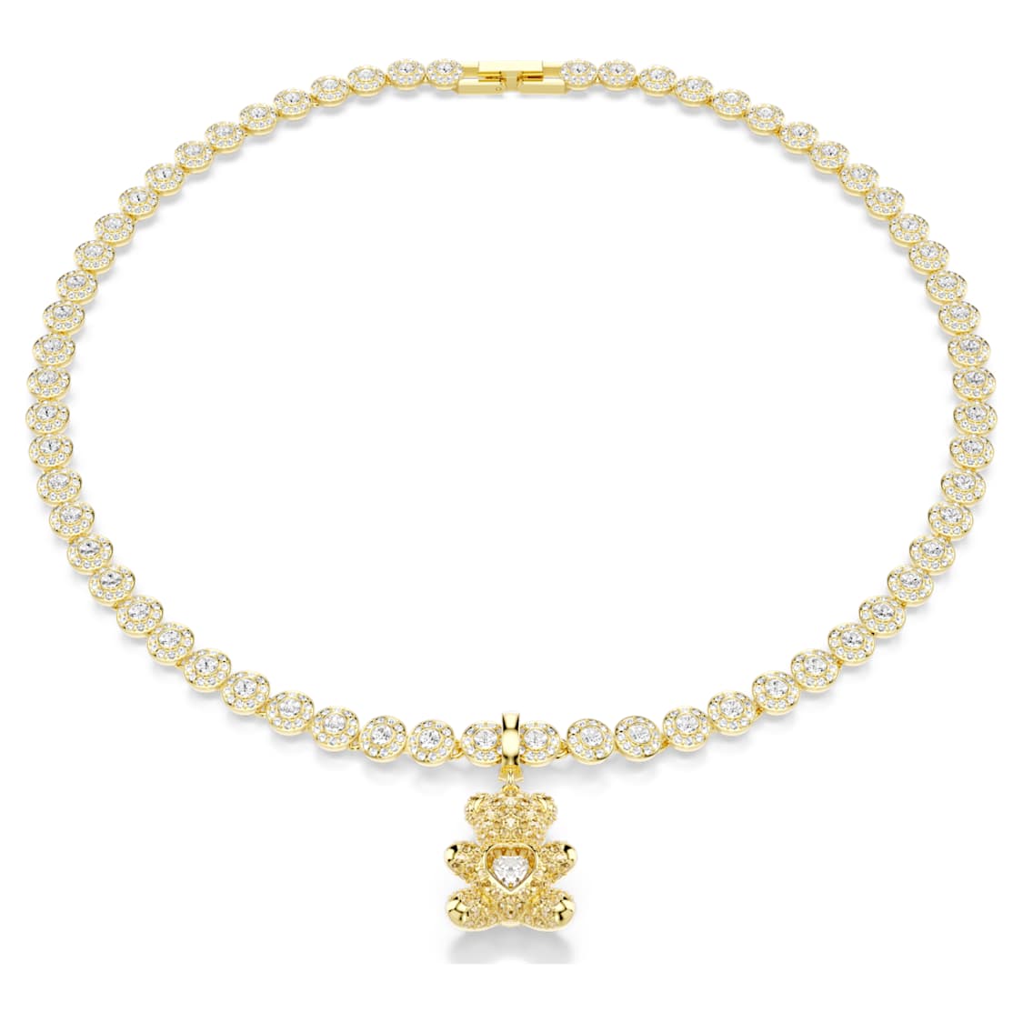 Idyllia charm, Mixed cuts, Teddy, Gold-tone plated by SWAROVSKI