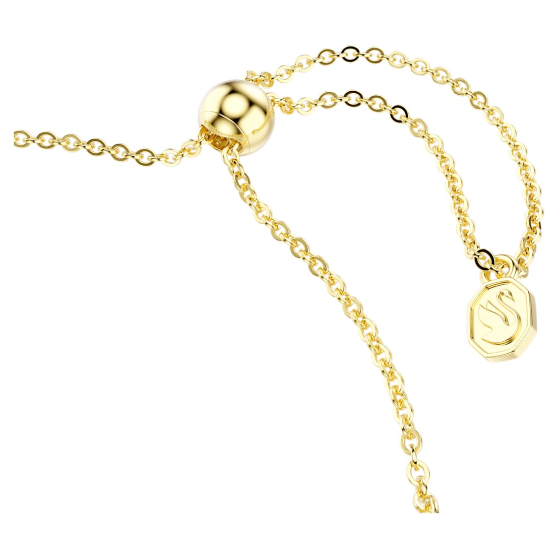 Dextera bracelet, Round cut, Green, Gold-tone finish by SWAROVSKI