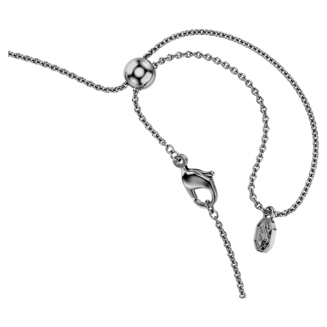 Matrix necklace, Gradient of round cuts, Multicoloured