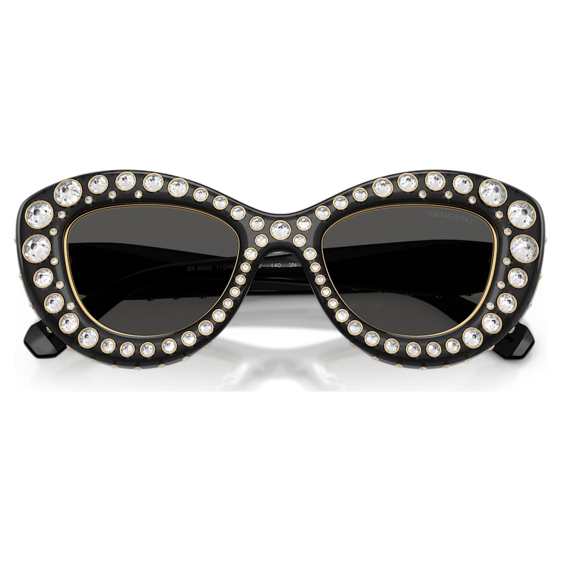 Sunglasses, Cat-Eye shape, SK6060, Silver Tone by SWAROVSKI