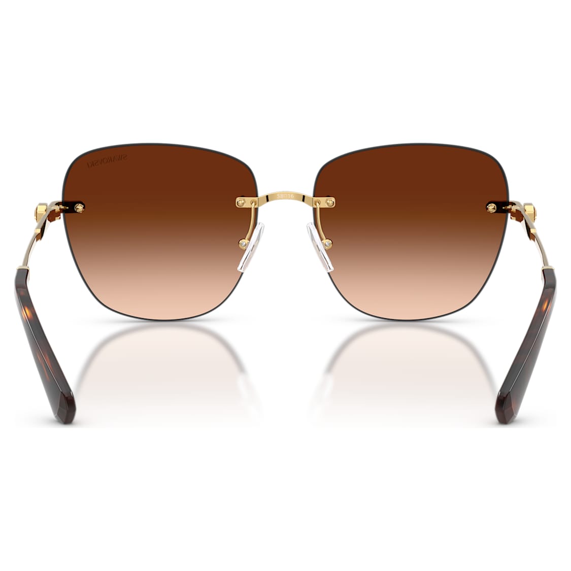 Sunglasses, Square shape, SK7043, Brown by SWAROVSKI