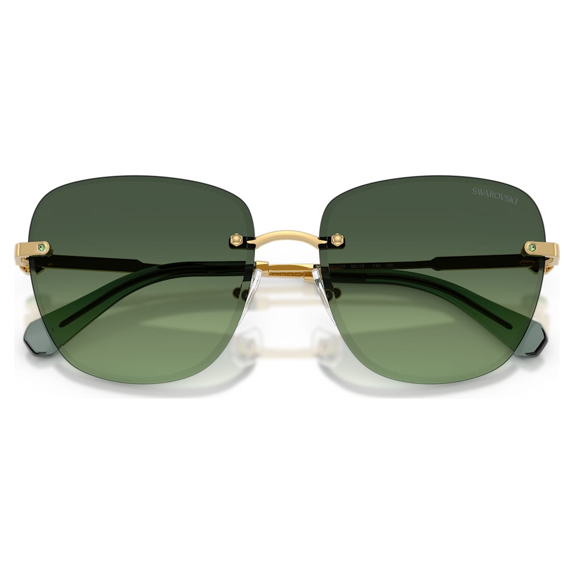 Sunglasses, Square shape, SK7043, Green by SWAROVSKI