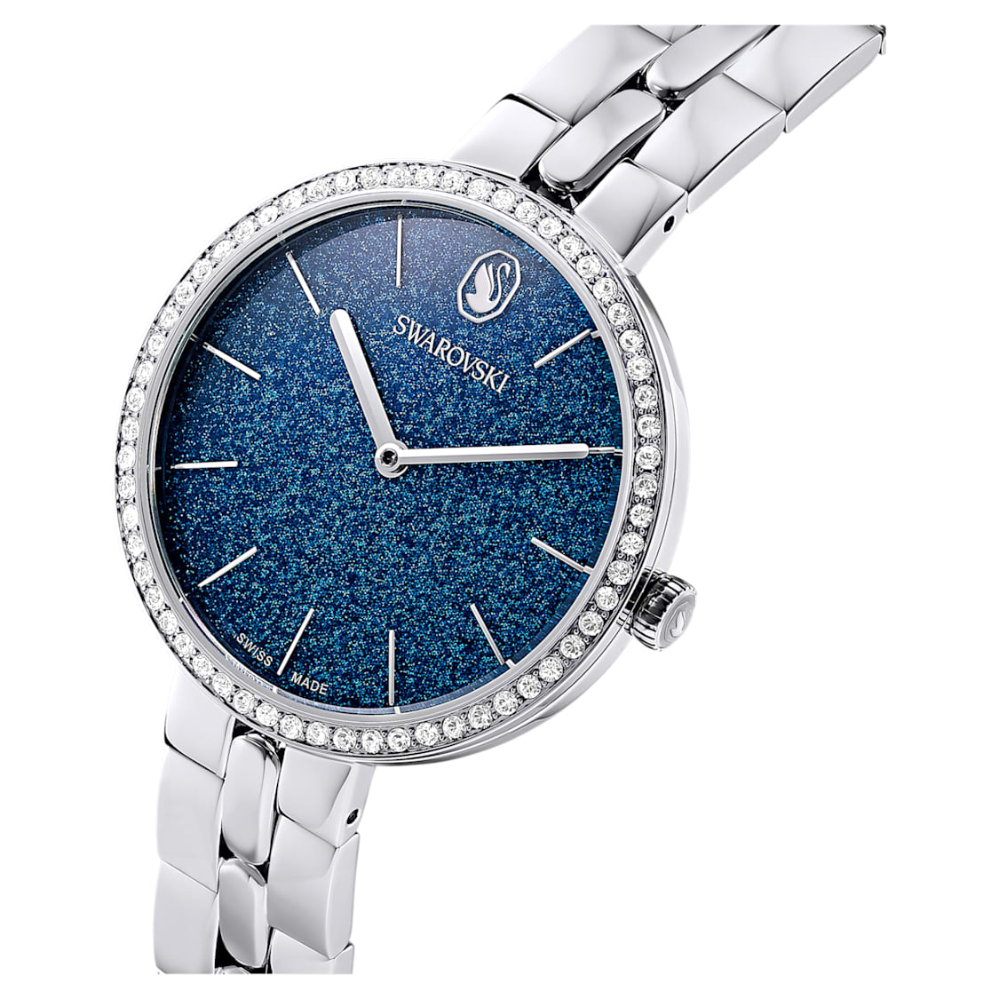 Cosmopolitan watch, Swiss Made, Metal bracelet, Silver Tone