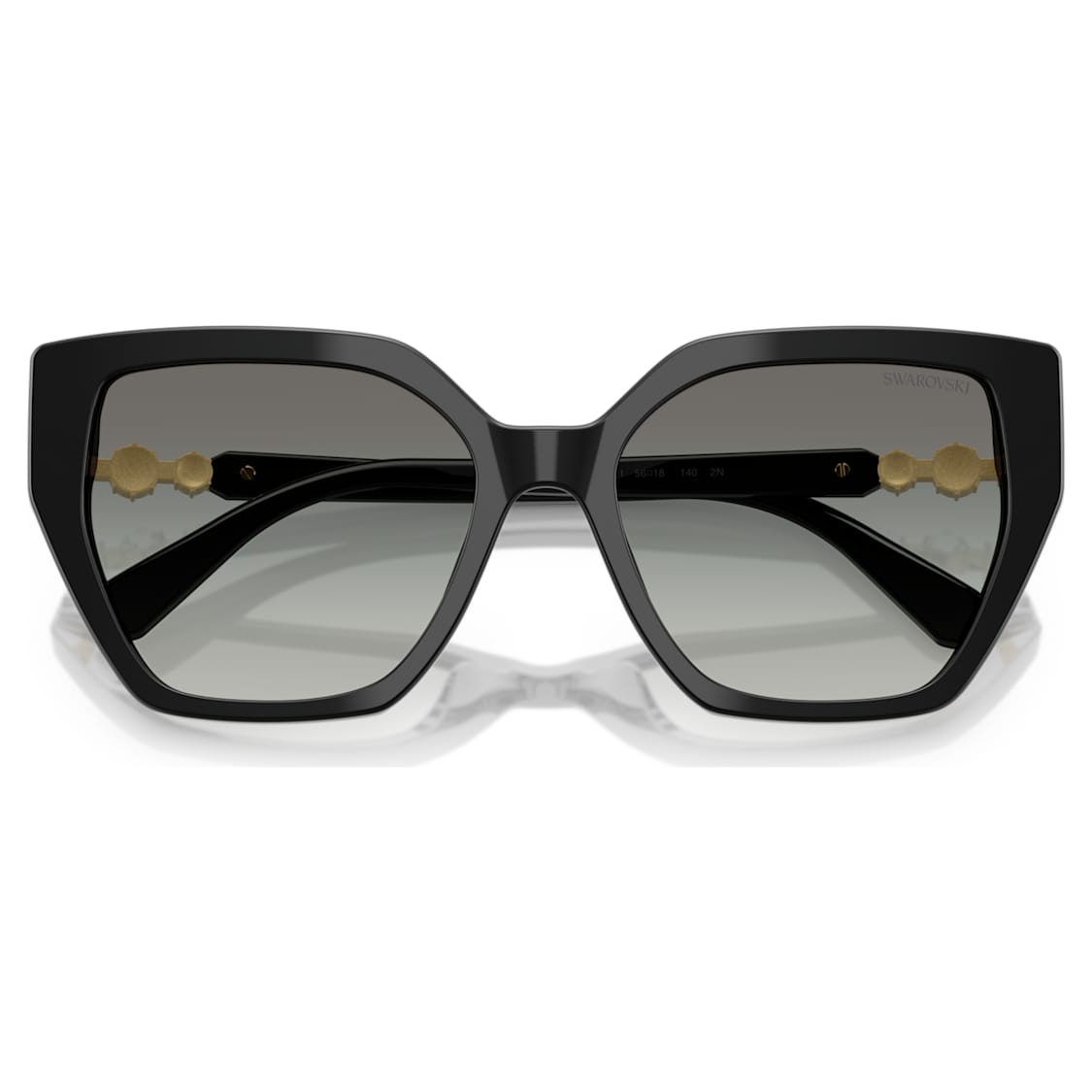 Sunglasses, Square shape, SK6016, Black by SWAROVSKI