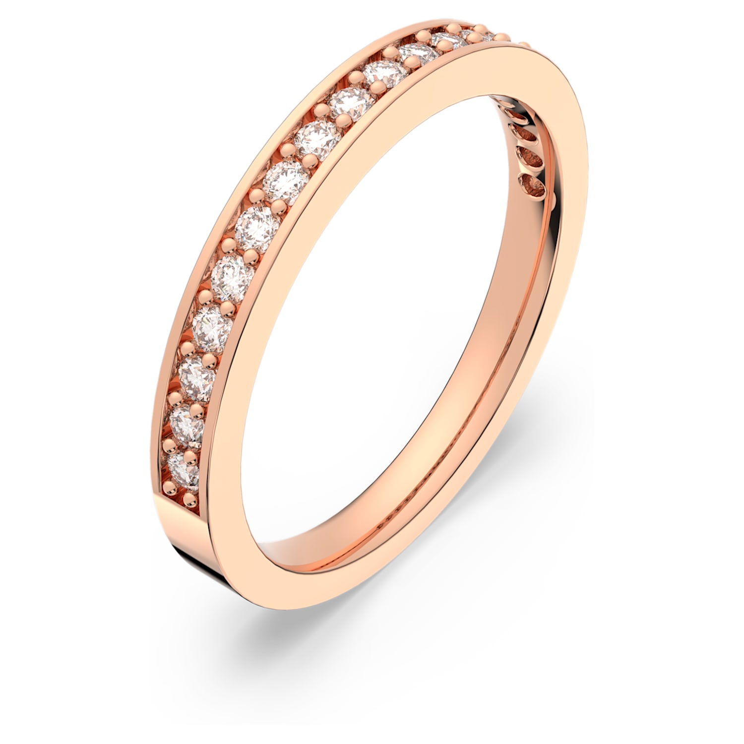 Rare ring, White, Rose gold-tone plated | Swarovski