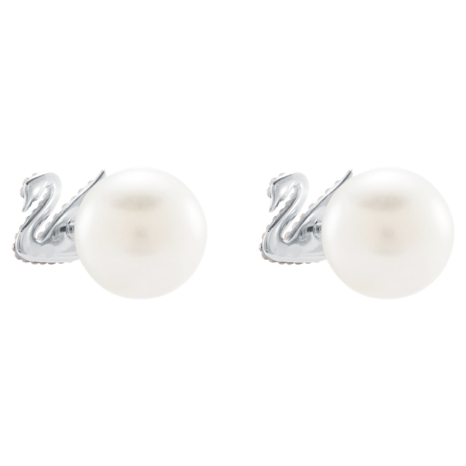 Swarovski swan cheap pearl earrings