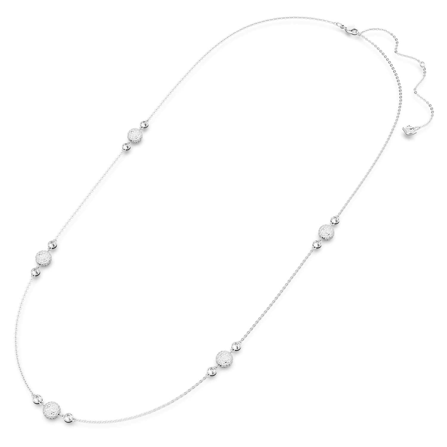 Entire ネックレス, ホワイト, ロジウム・プレーティング | Swarovski