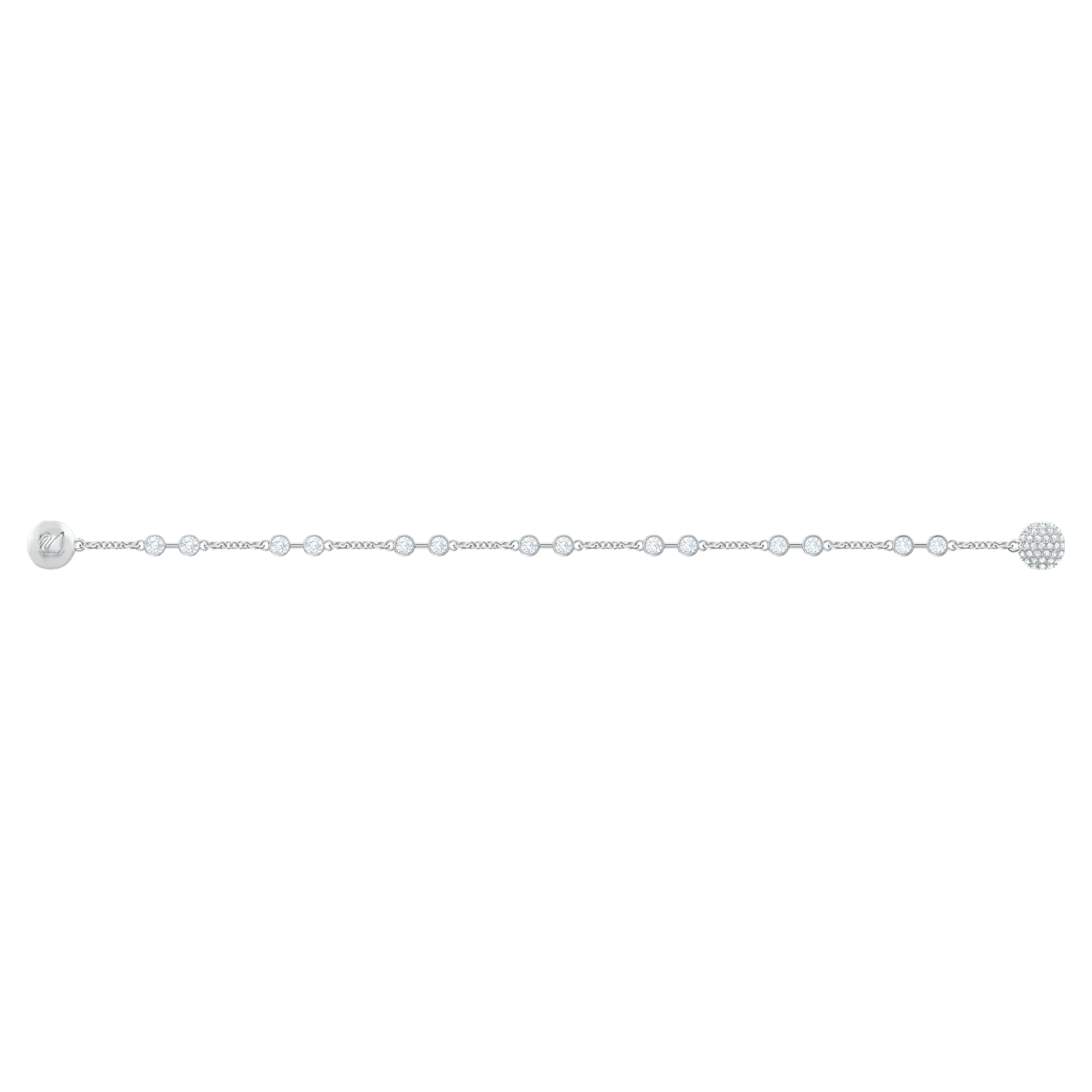 Swarovski Remix Collection carrier, White, Rhodium plated | Swarovski