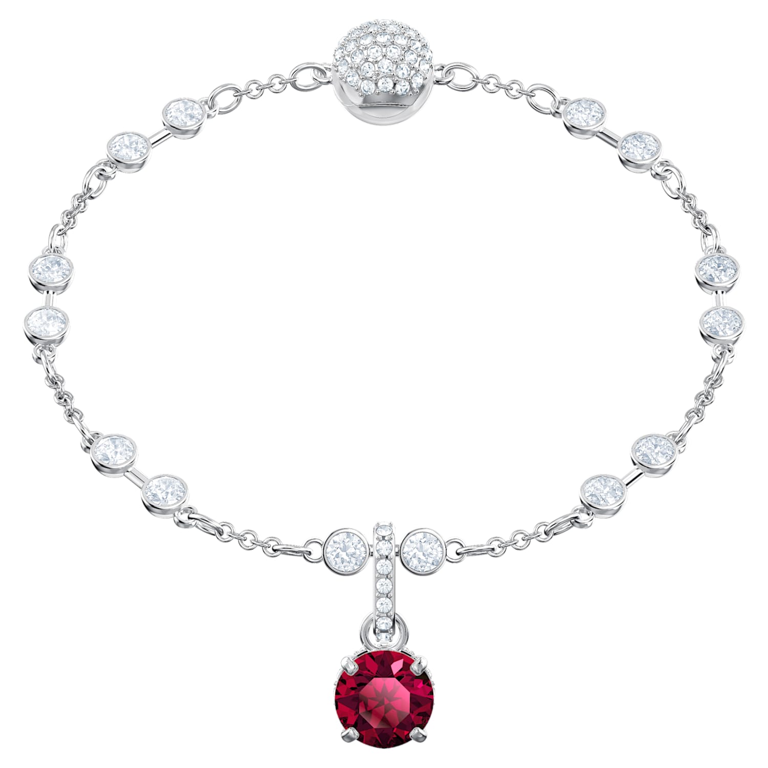 Swarovski Remix Collection Charm, July, Dark Red, Rhodium plated Swarovski Remix Collection Charm, July, Dark Red, Rhodium plated