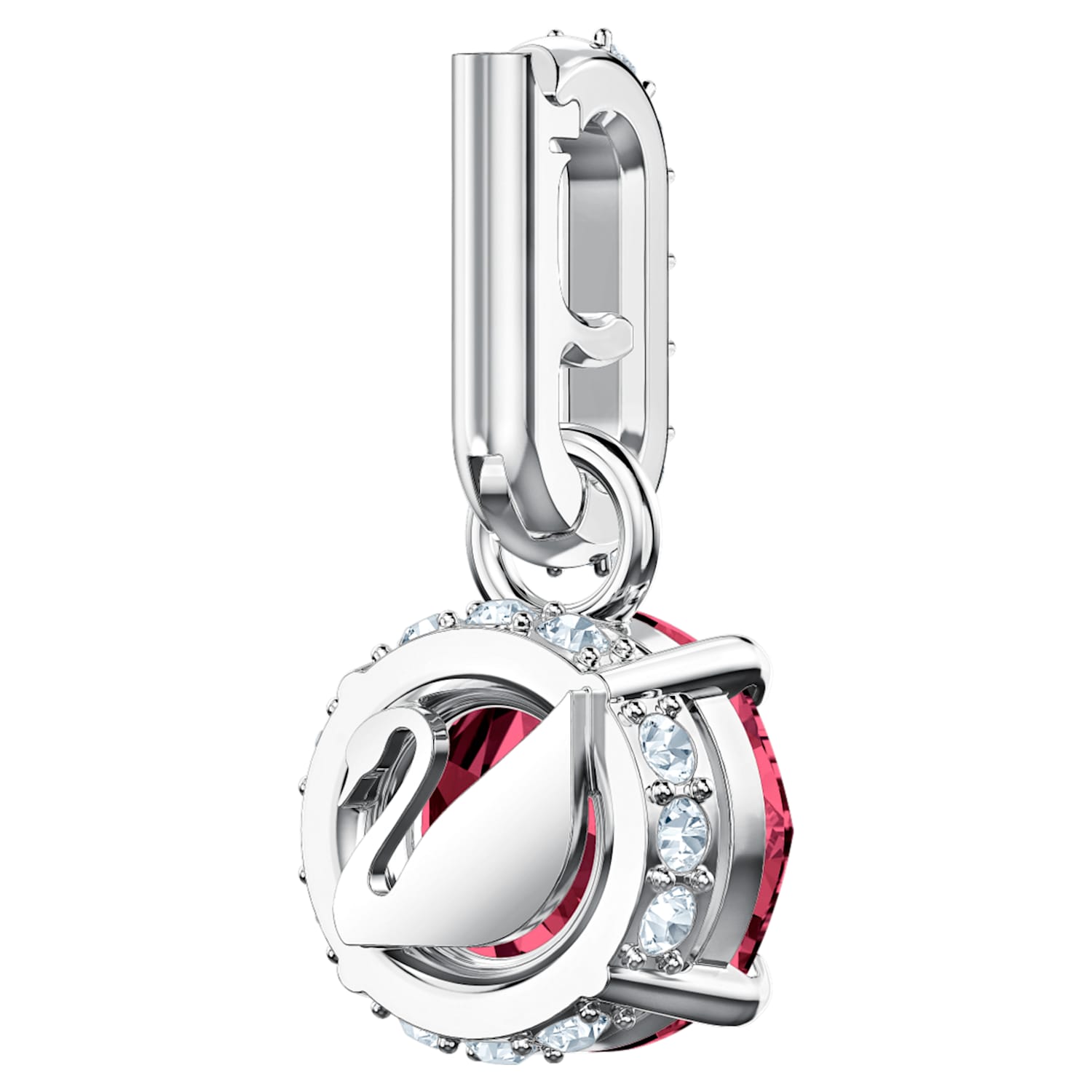Swarovski Remix Collection Charm, July, Dark Red, Rhodium plated Swarovski Remix Collection Charm, July, Dark Red, Rhodium plated