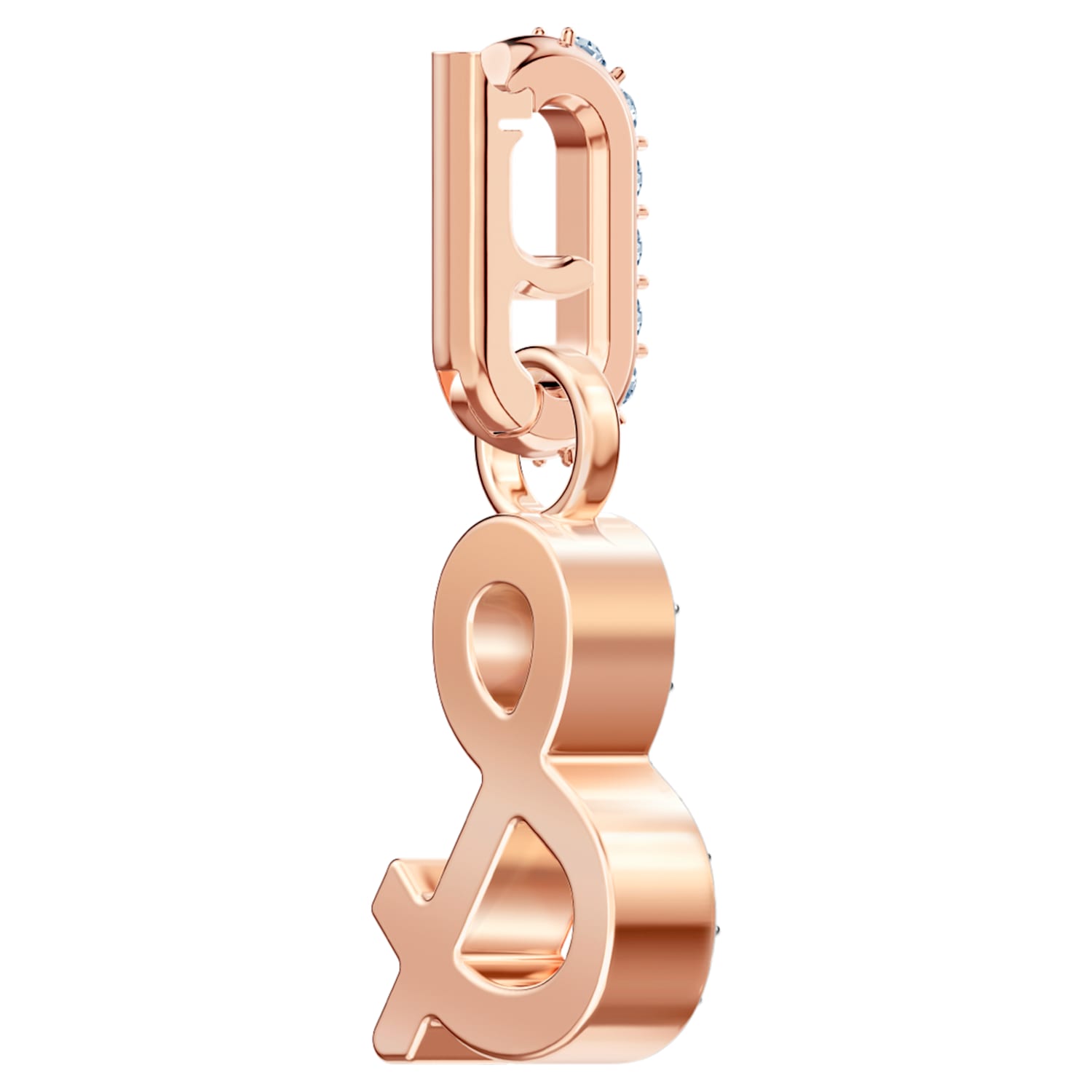 Swarovski Remix Collection & Charm, White, Rose-gold tone plated