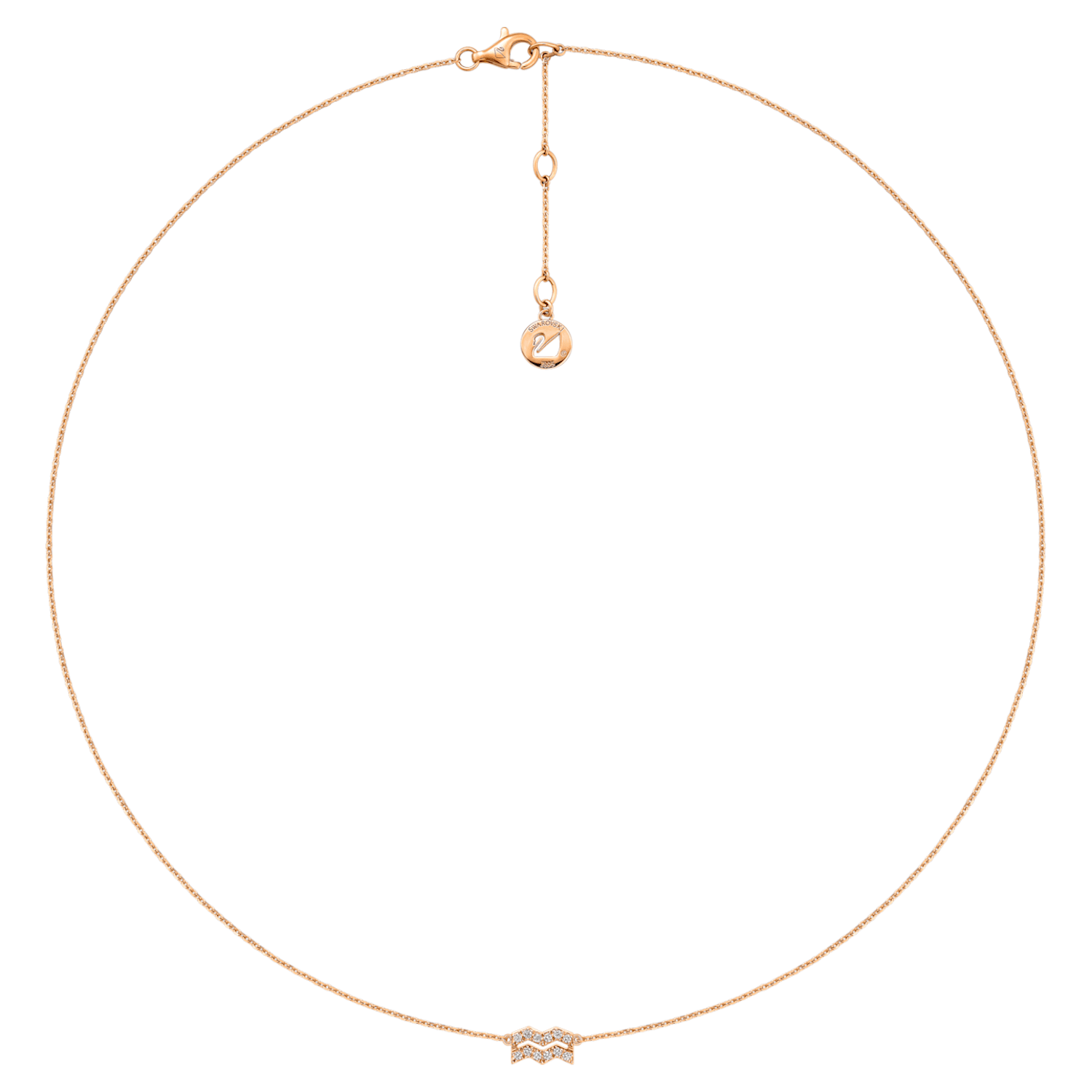 Zodiac Necklace, Aquarius | Swarovski