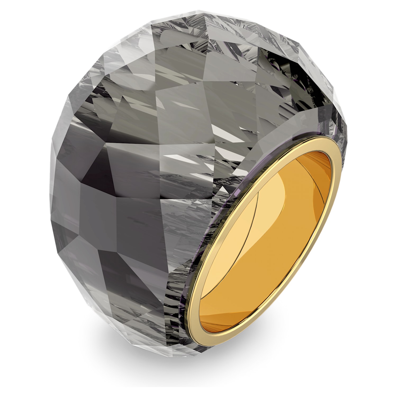 Swarovski Nirvana Ring, Gray, Gold-tone PVD Swarovski Nirvana Ring, Gray, Gold-tone PVD