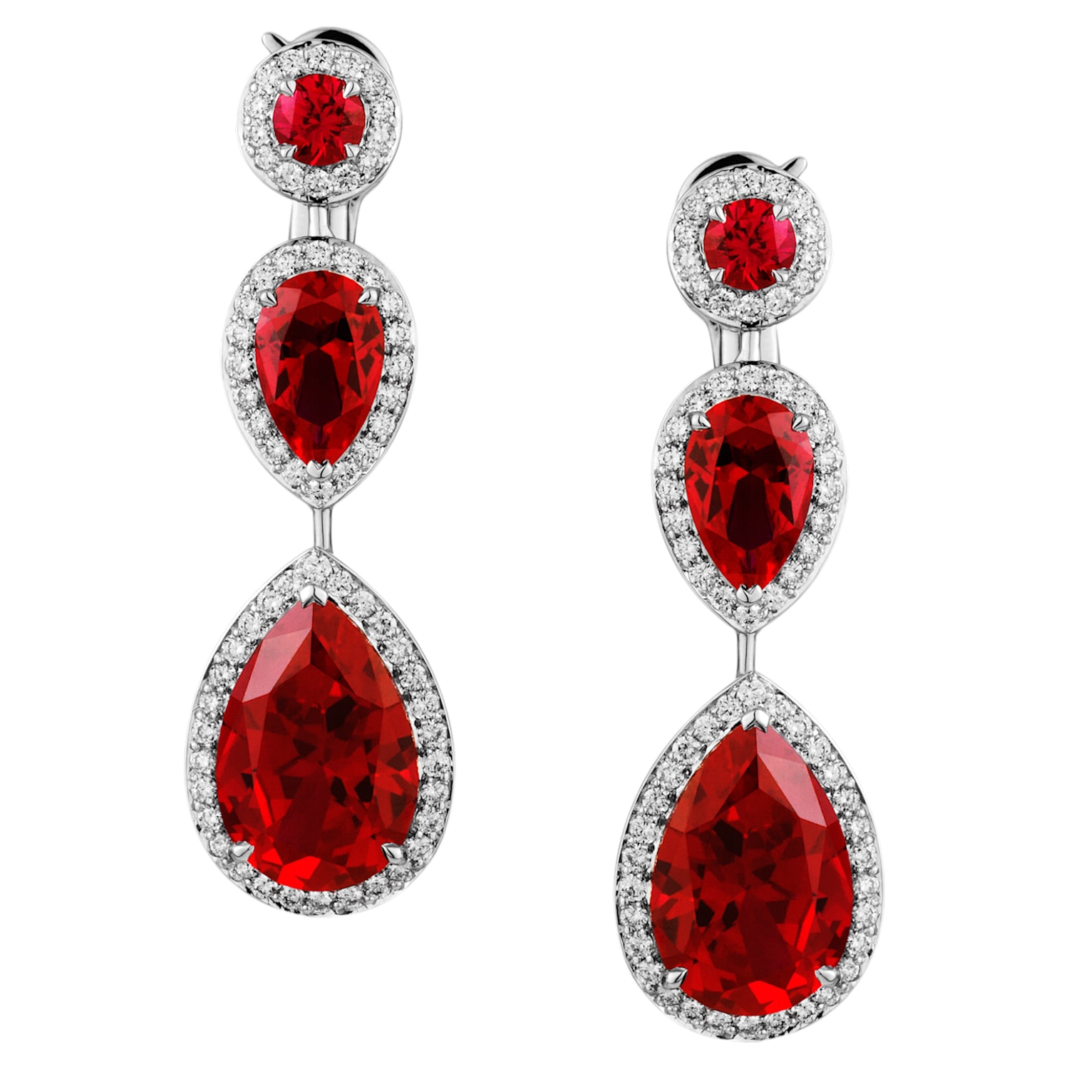 Swarovski ruby earrings hotsell
