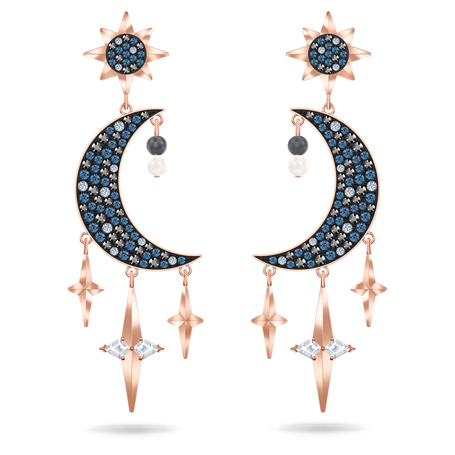 2pcs-27.5mmX9mmRhodium plated Brass NEW tear drop Framed glass with pendants-Charcoal M385S-D