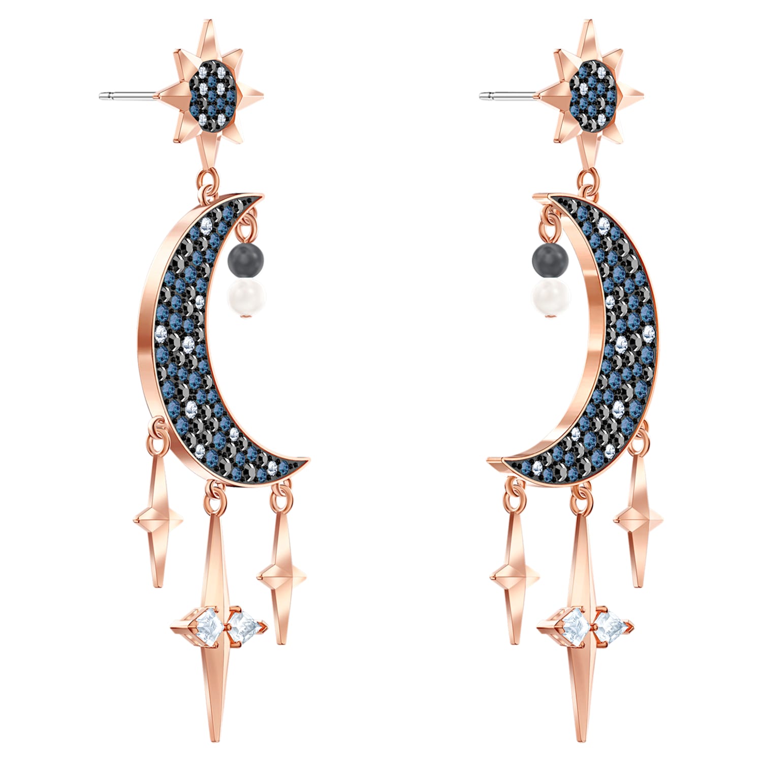 2pcs-27.5mmX9mmRhodium plated Brass NEW tear drop Framed glass with pendants-Charcoal M385S-D