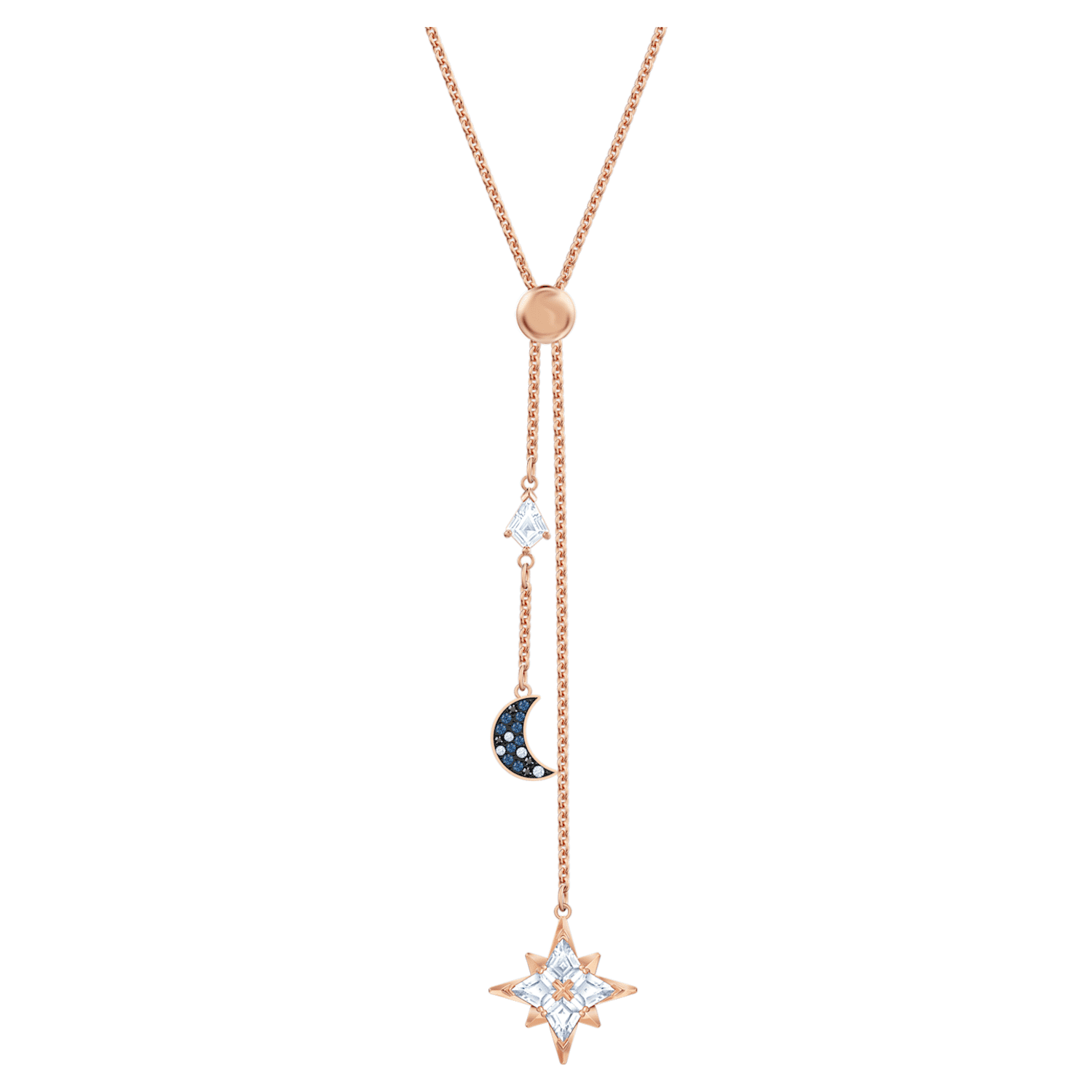Collier en Y Swarovski Symbolic, multicolore, Métal doré rose ... Collier en Y Swarovski Symbolic, multicolore, Métal doré rose ...