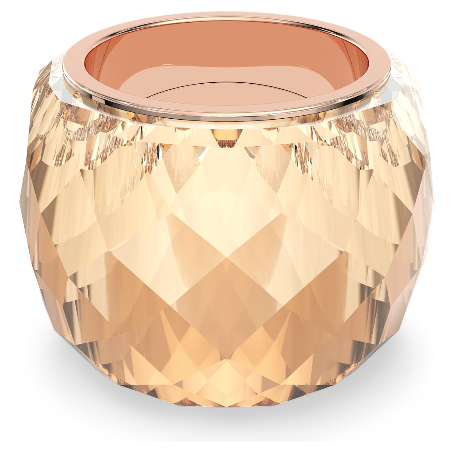 Bague Swarovski Nirvana, ton doré, PVD doré rose | Swarovski.com