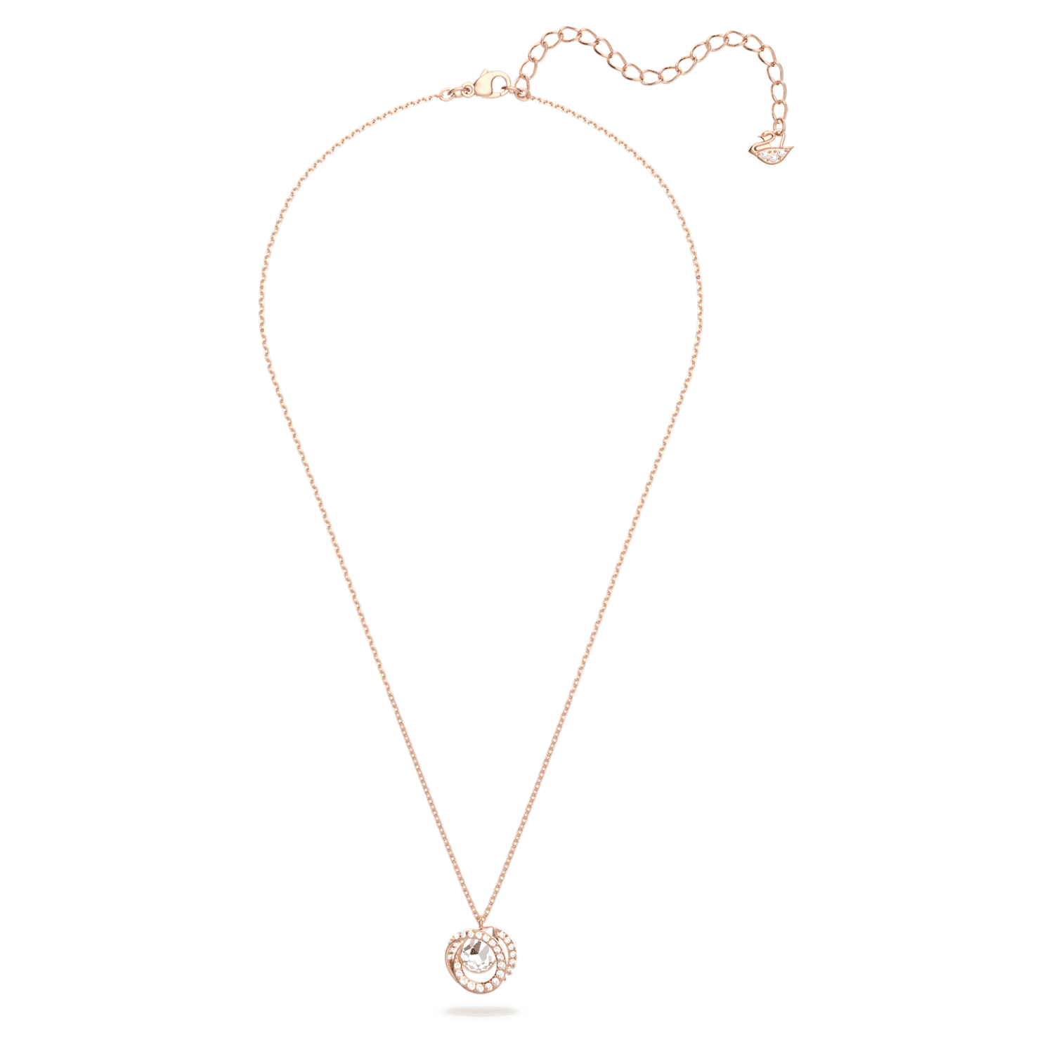 Generation pendant, White, Rose gold 