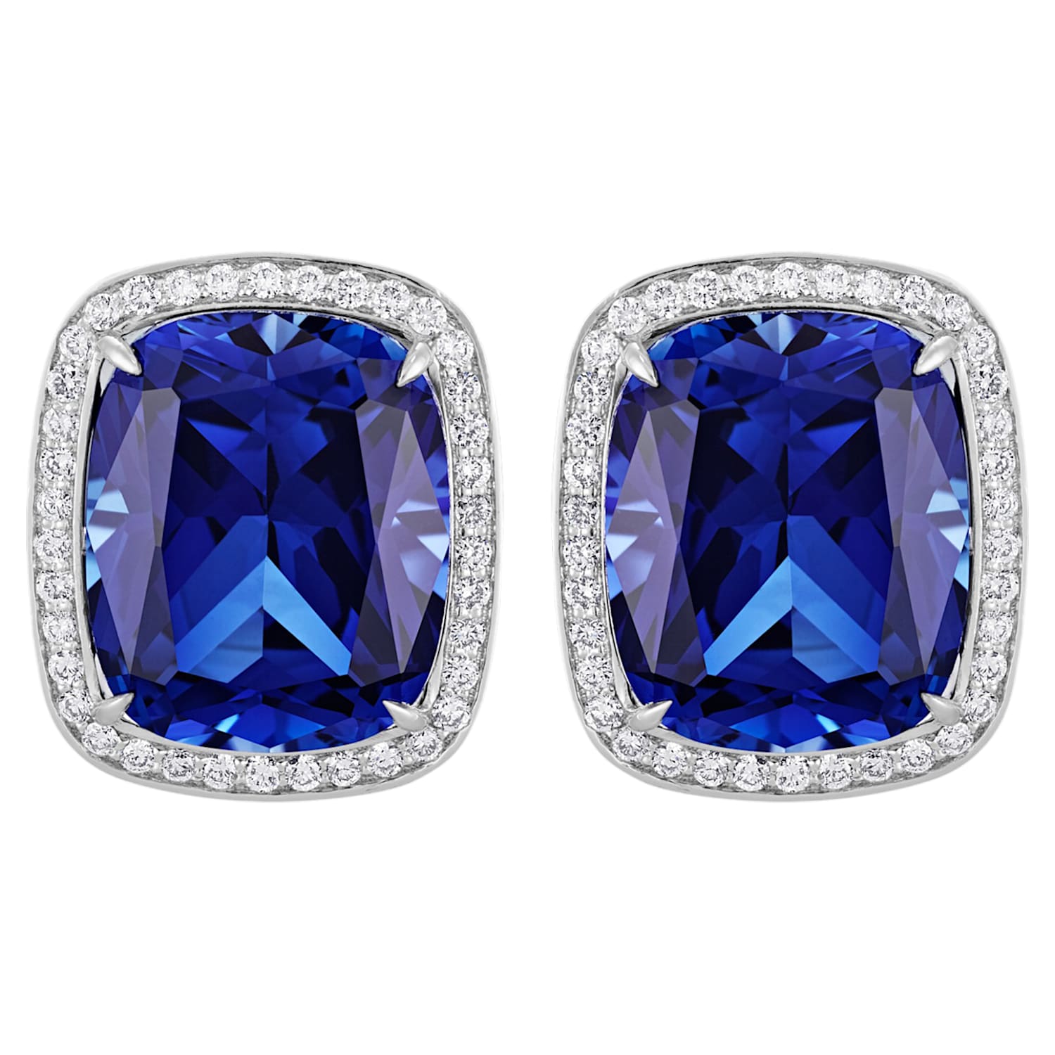 Sapphire swarovski earrings deals