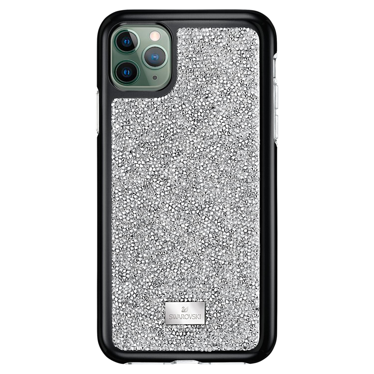 Humaan gevangenis Springplank Glam Rock Smartphone Case with Bumper, iPhone® 11 Pro, Silver tone |  Swarovski.com