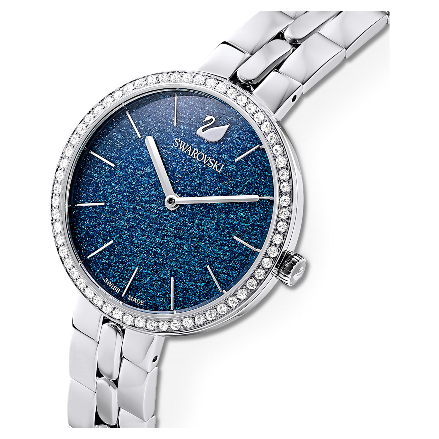 Cosmopolitan watch, Metal bracelet, Blue, Stainless steel