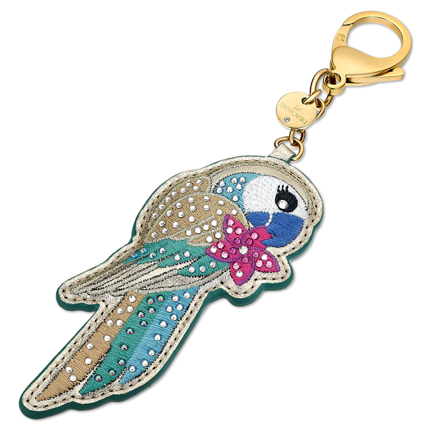 Tropical bag charm, Parrot 