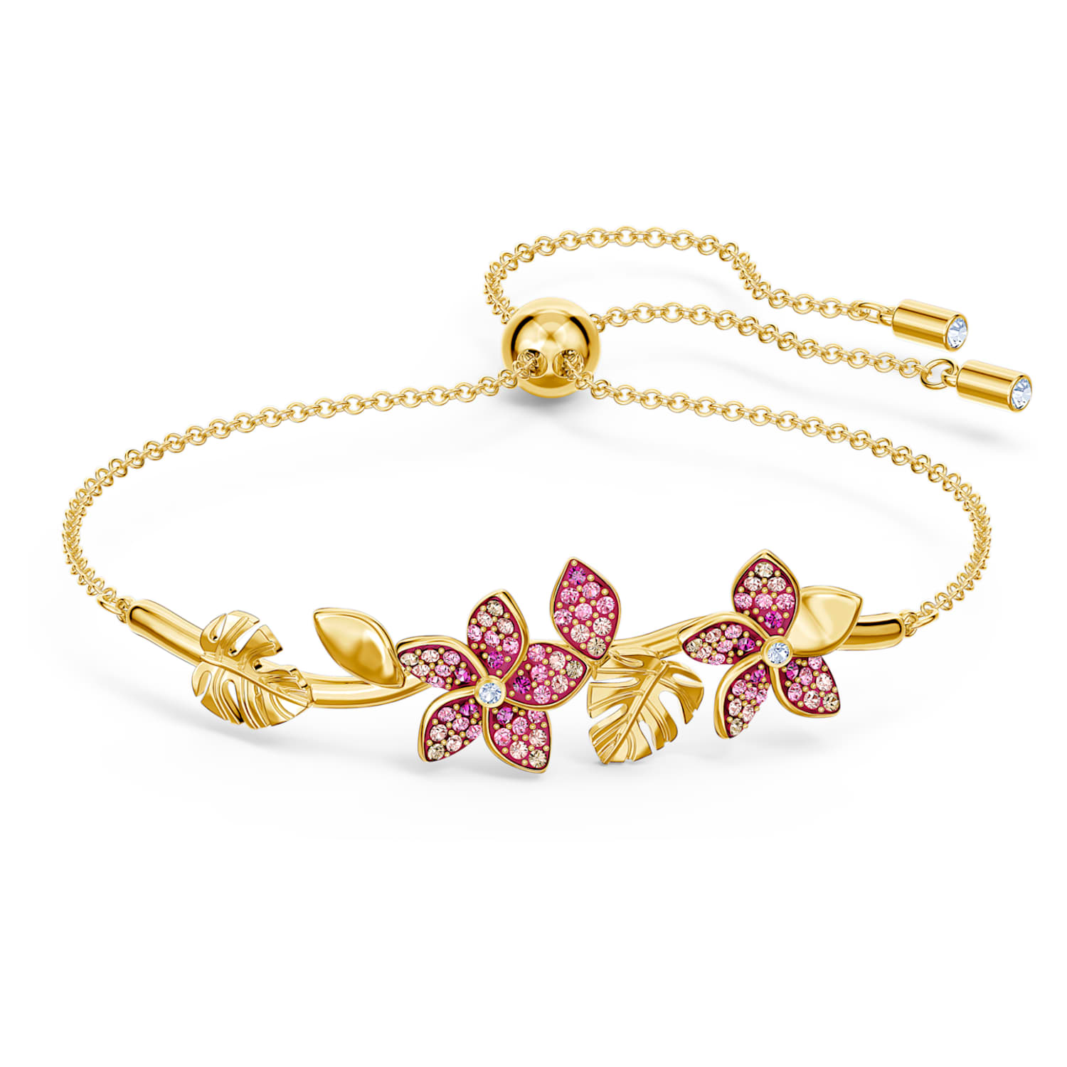 Jonc swarovski en métal doré et cristal clearance