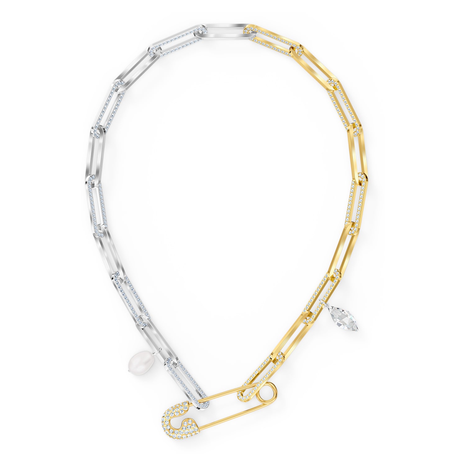 Bracelet So Cool Chain, blanc, finition mix de métal