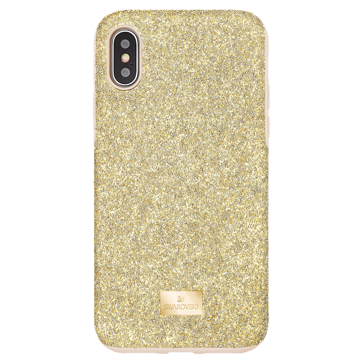 High Smartphone Case With Bumper Iphone X Xs Gold Tone Swarovski Com