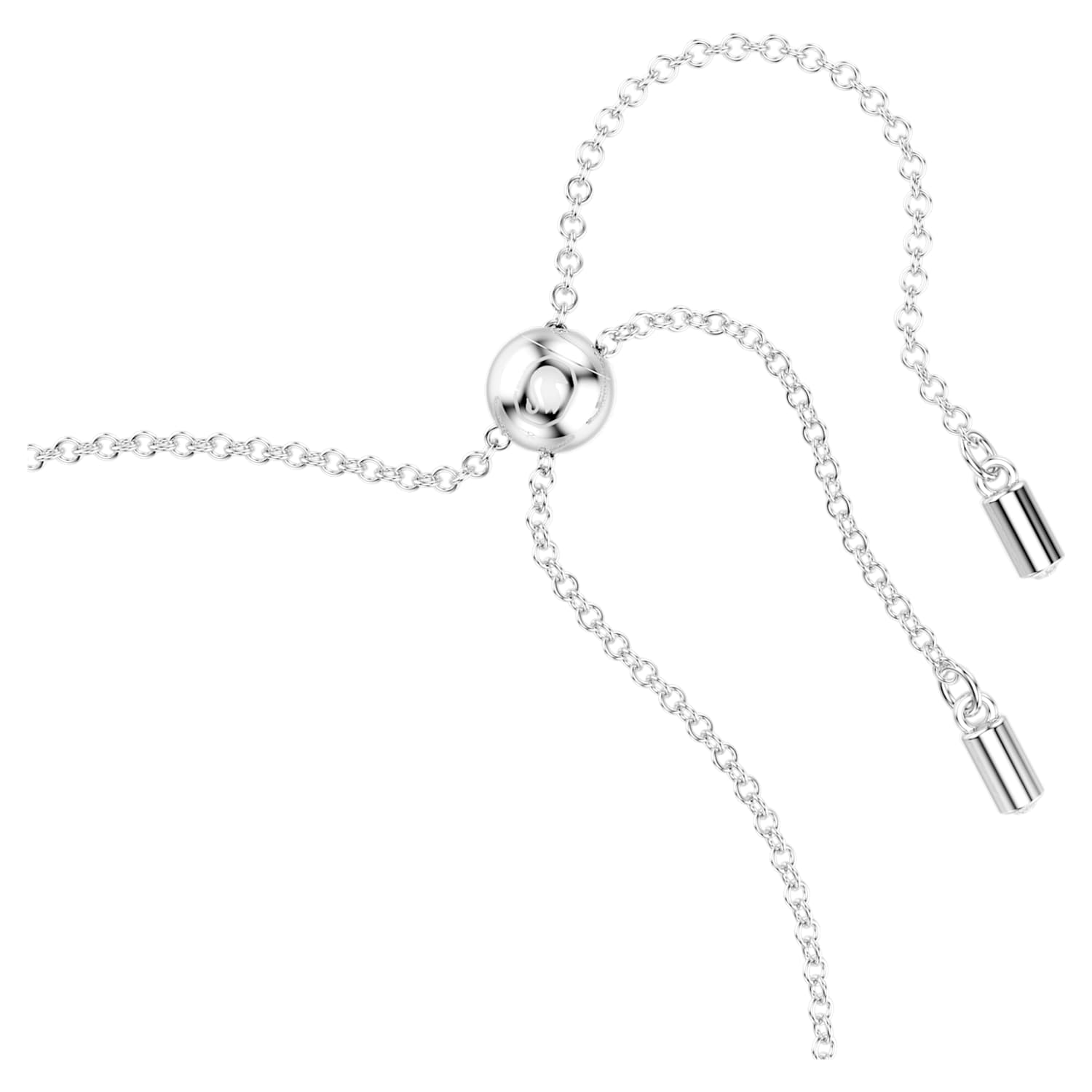 Bracelet Swarovski Infinity Heart, blanc, métal rhodié Bracelet Swarovski Infinity Heart, blanc, métal rhodié