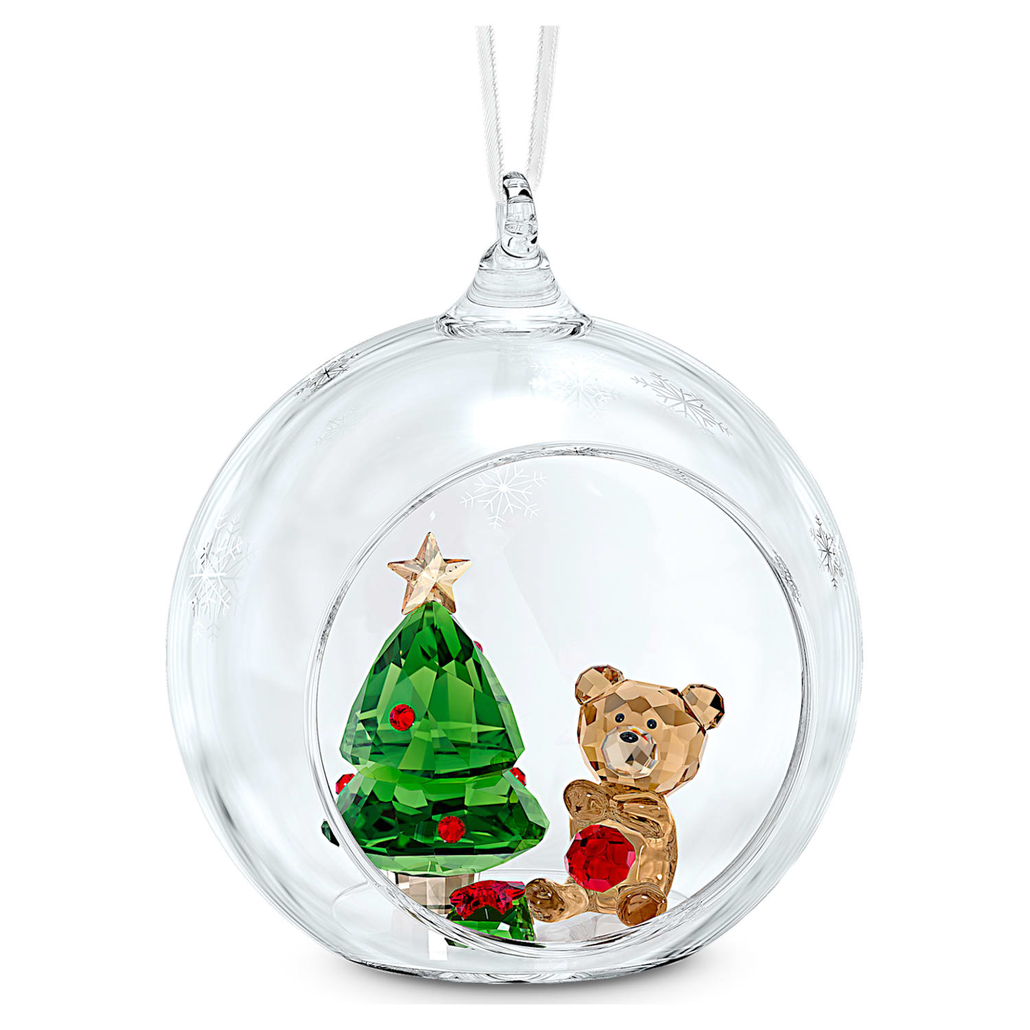 Ball Ornament, Christmas Scene  Swarovski