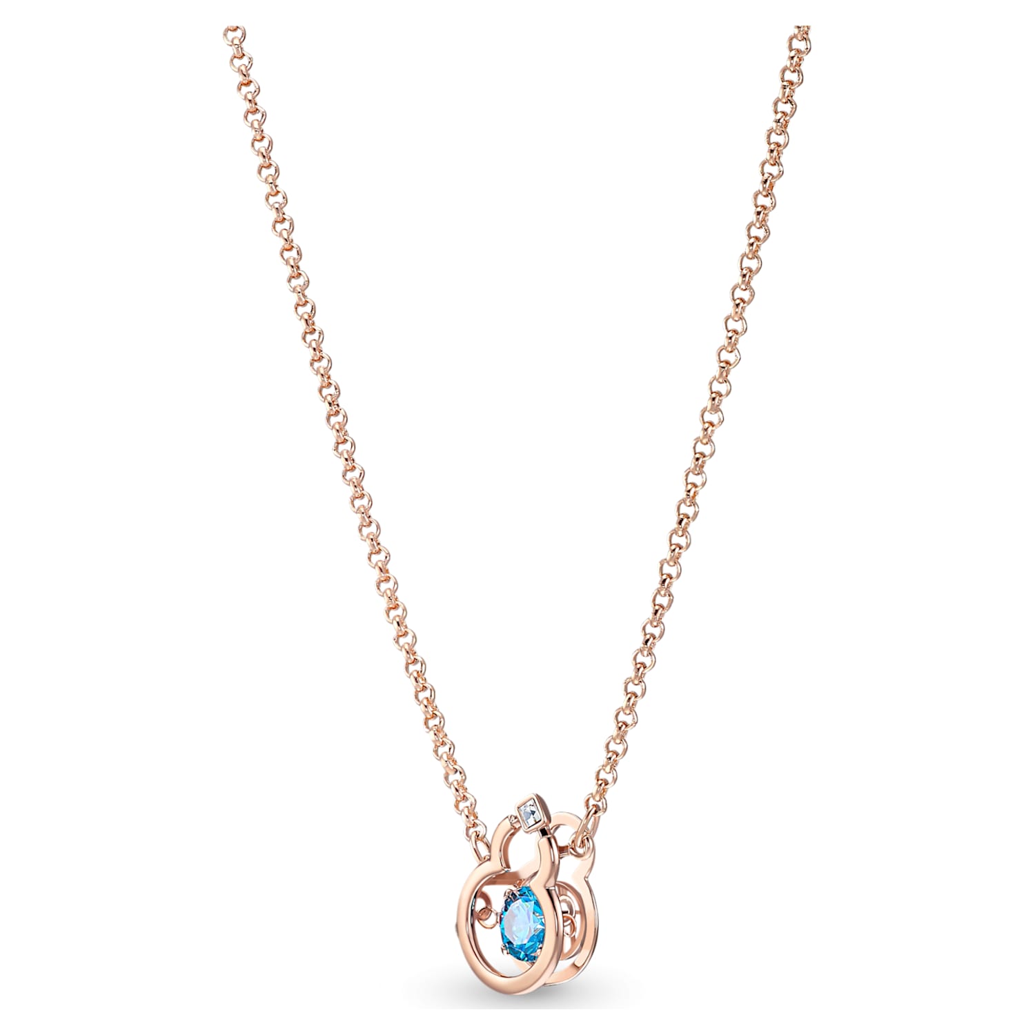 Full Blessing Hulu Necklace Blue Rose Gold Tone Plated Swarovski Com Hulu makana hawaiian/polynesian tribal carved fish hook necklace. full blessing hulu necklace blue rose gold tone plated