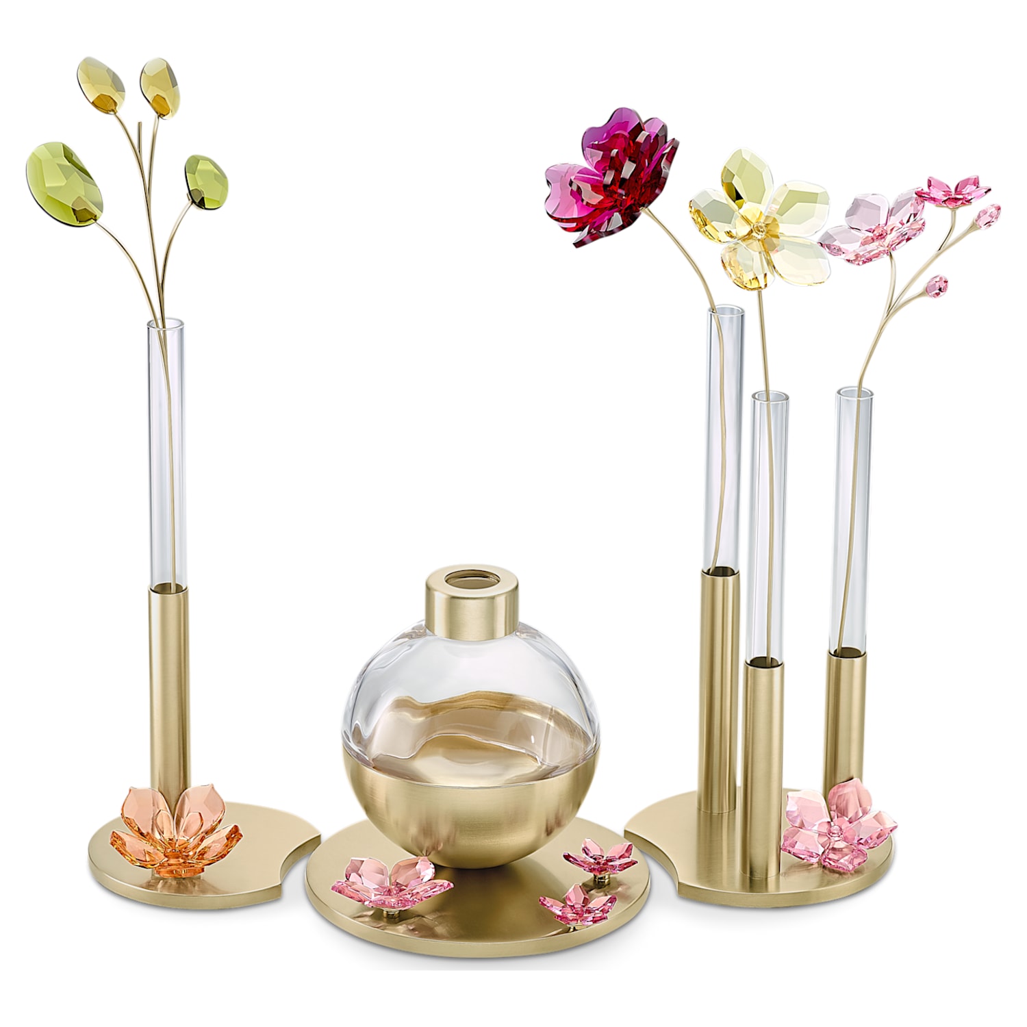 スワロフスキークリスタル シェルベース フラワーベース 花瓶 - 花瓶 ...