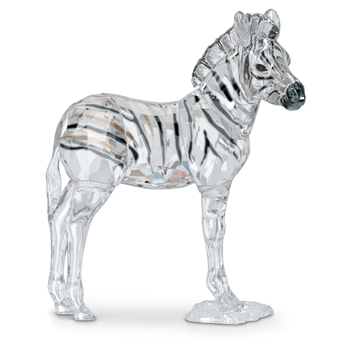 Objets d'art Miniature Glass Zebra Figurine Ornament 