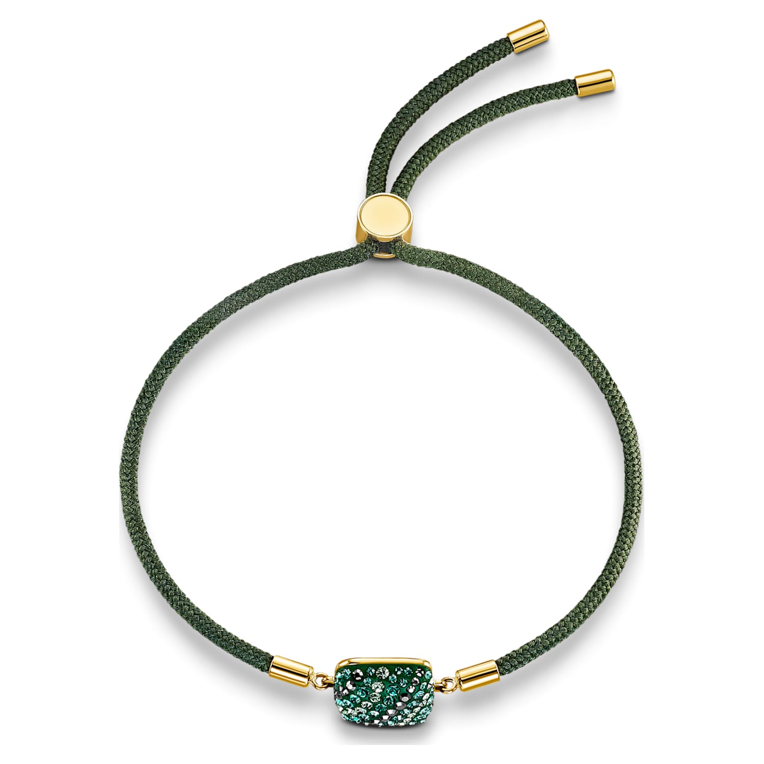 Bracelet Swarovski Power Collection, Élément terre, Vert, Placage de ton or