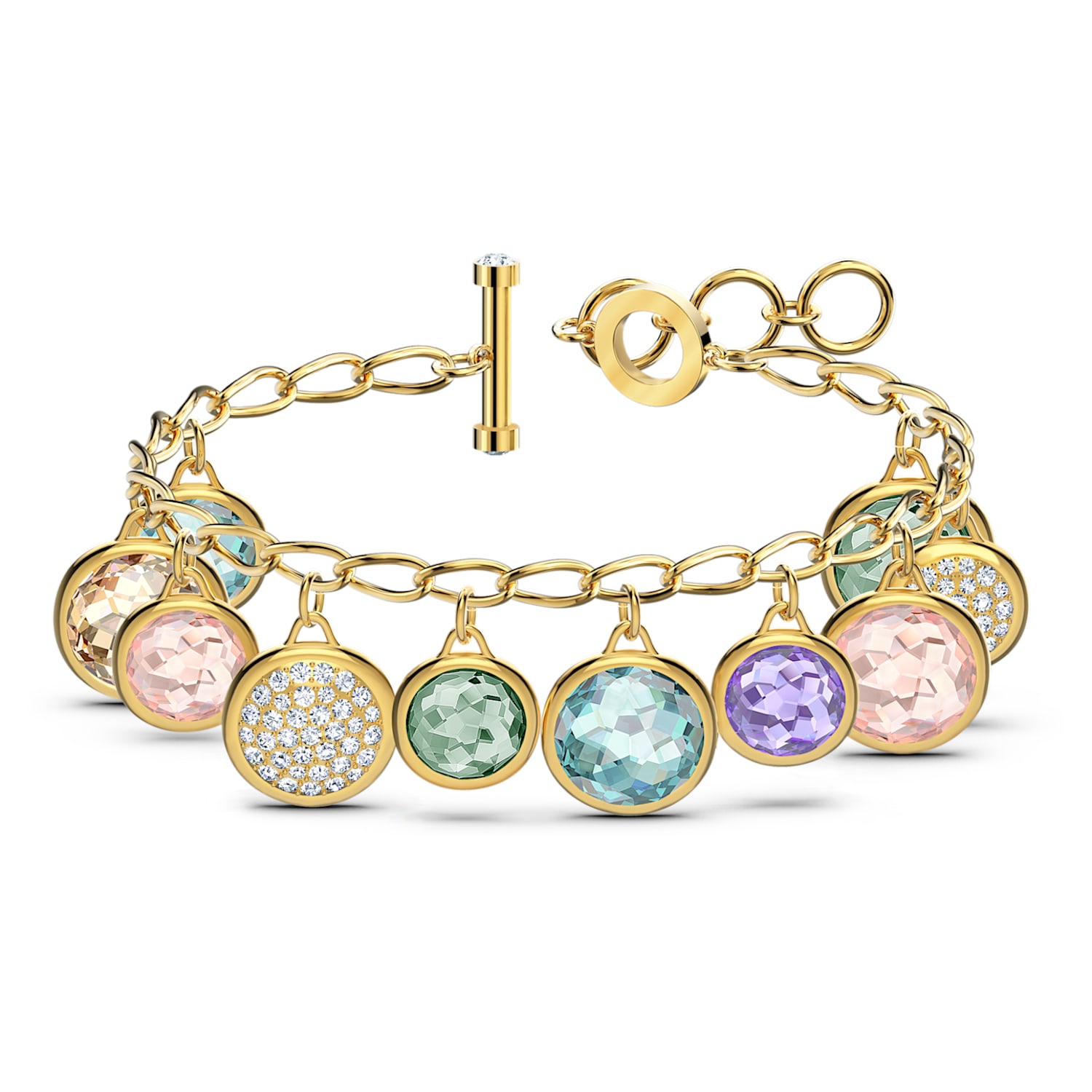 Tahlia Elements Bracelet, Multicolored, Gold-tone plated