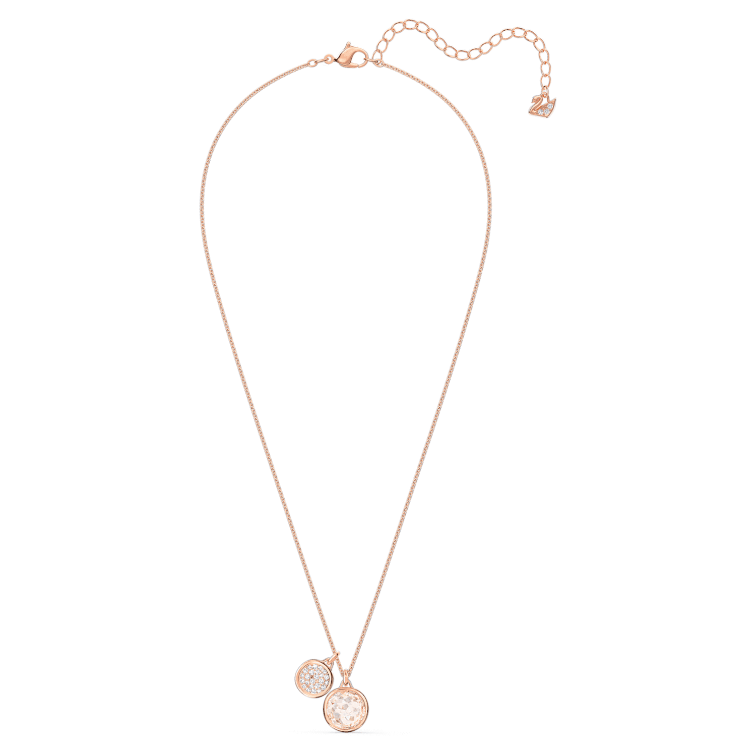 Tahlia pendant, Round, Pink, Rose gold 