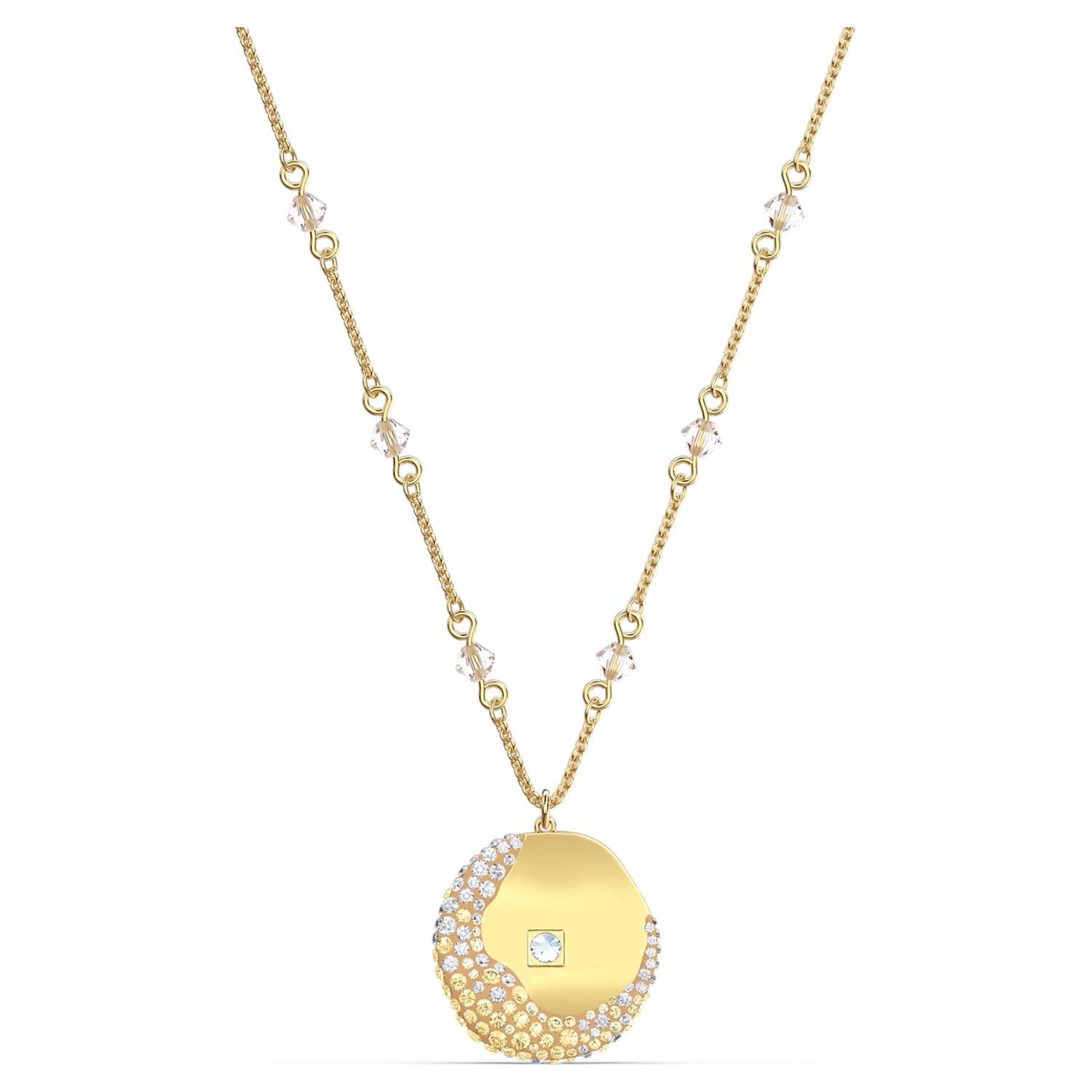 The Elements pendant, Air element, Yellow, Gold-tone plated