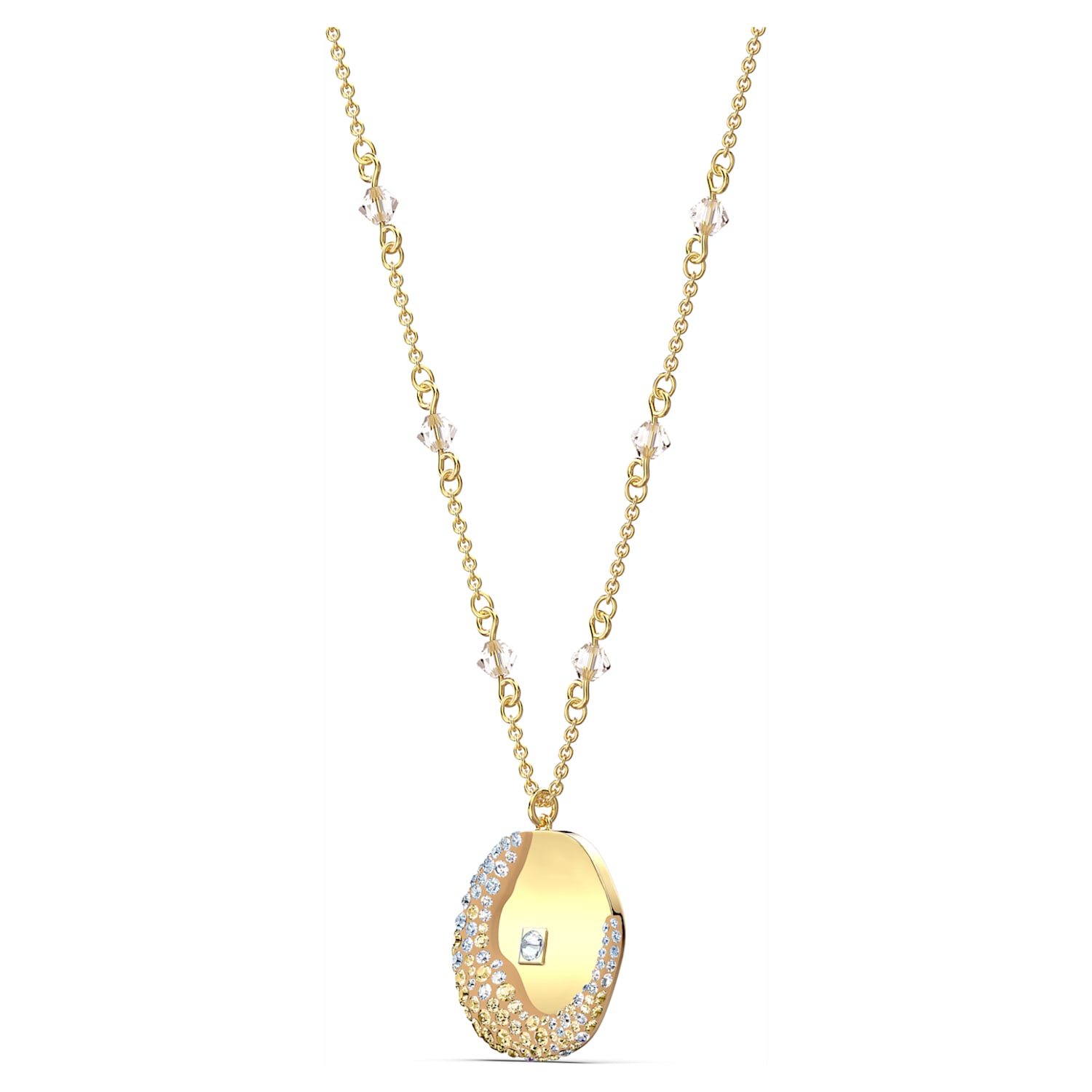 The Elements pendant, Air element, Yellow, Gold-tone plated