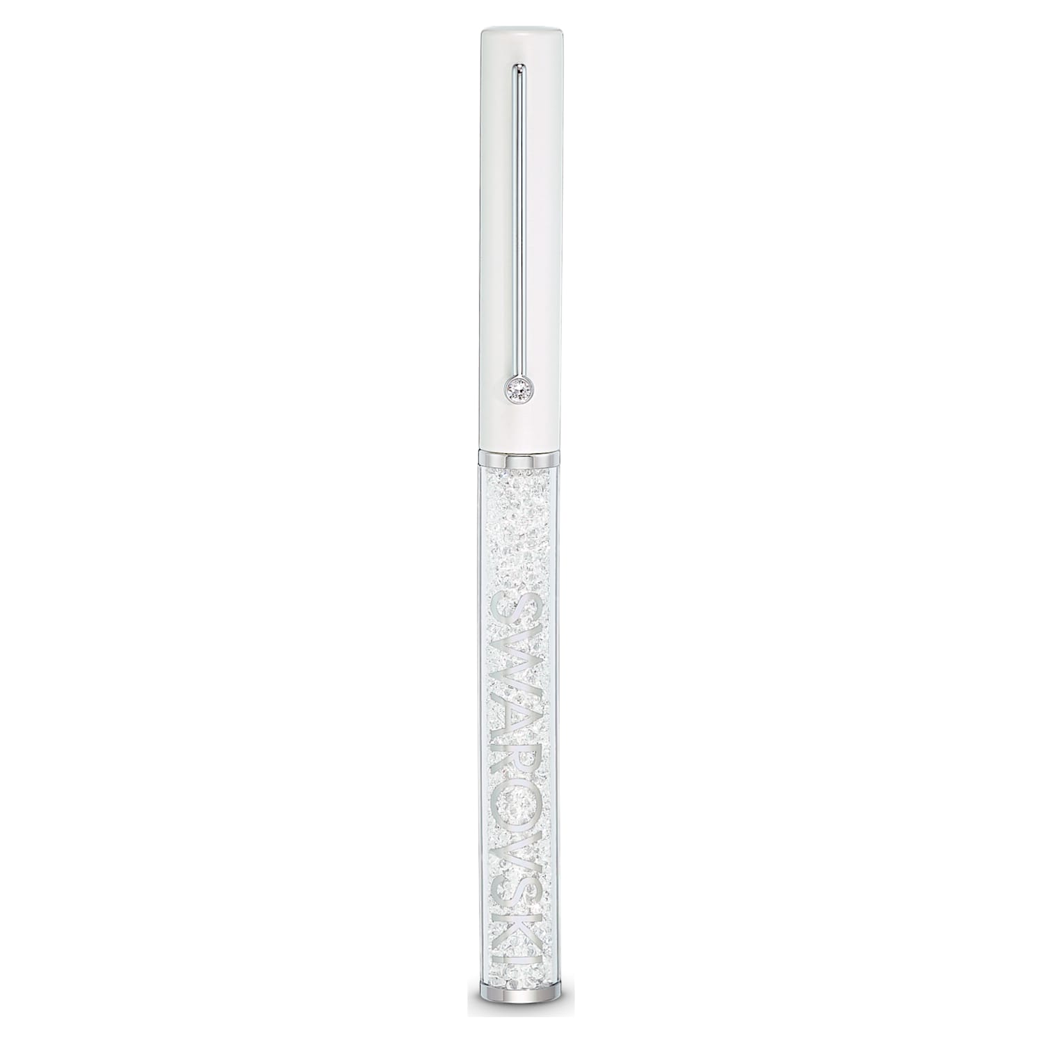 Crystalline Gloss ボールペン, ホワイト, クローム・プレーティング 