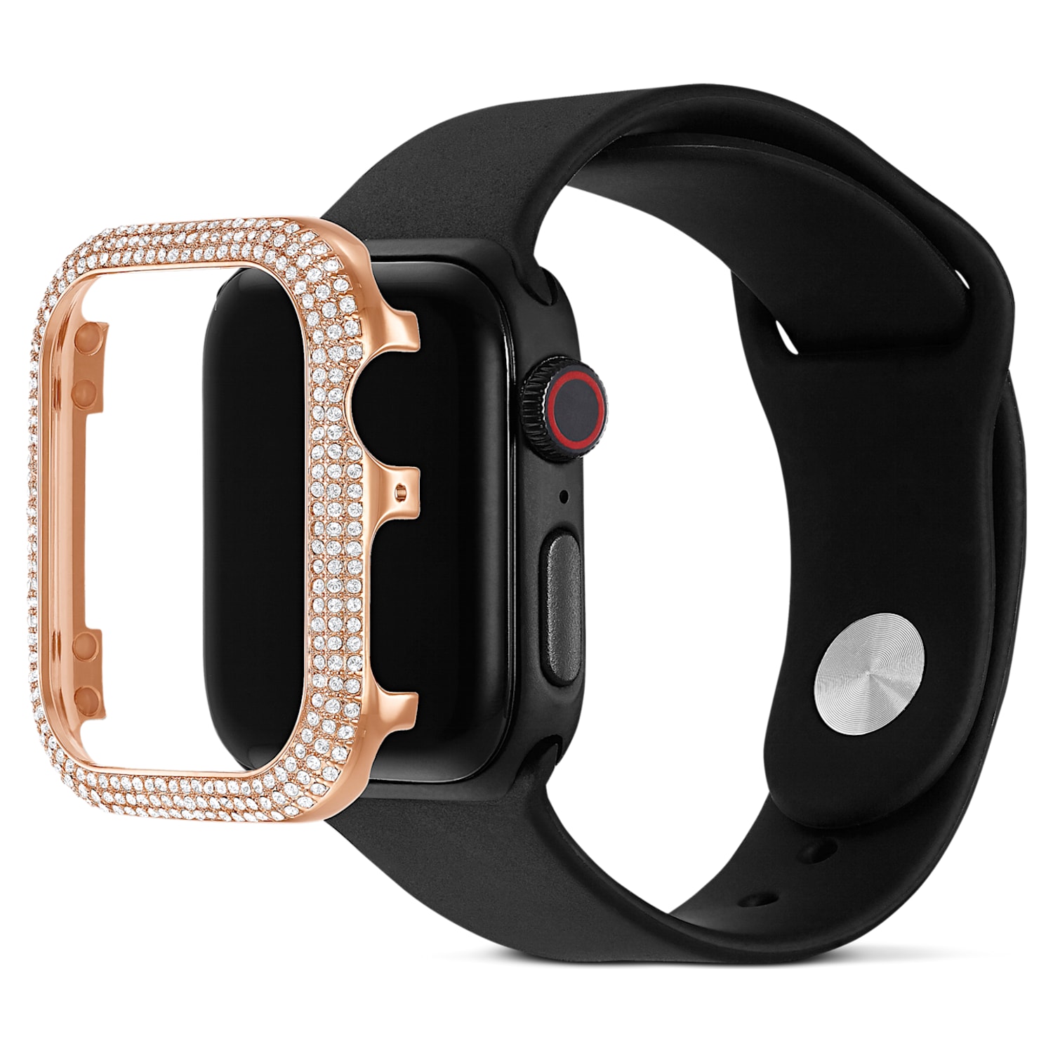 スマートウォッチ、ウェアラブル端末 スマートウォッチ本体 Sparkling Apple Watch® 対応ケース, 40mm, ローズゴールドカラー 