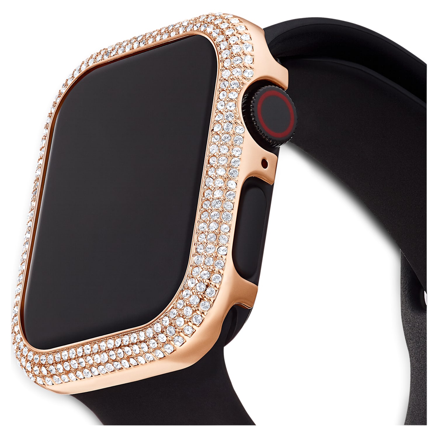 Sparkling case, For Apple Watch® Series 4 & 5, 40 mm, Rose gold