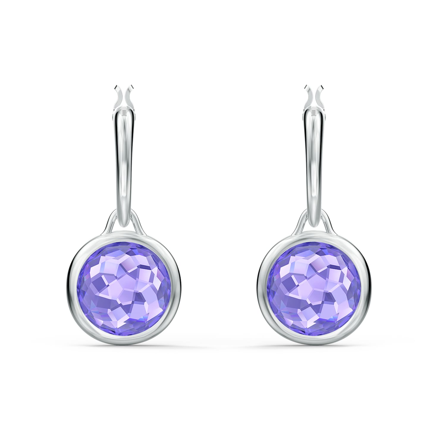 Tahlia hoop earrings, Round, Blue 