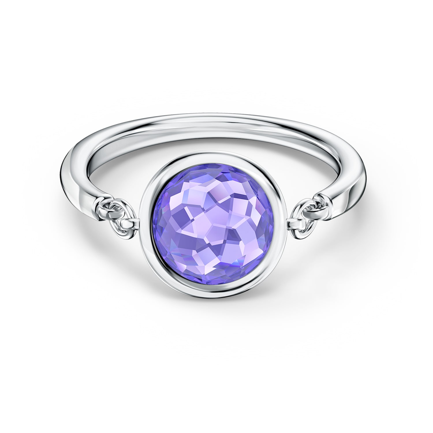Elegant Size 8 Jewelry white Black gold Rhodium Plated purple Ring Wedding Ring