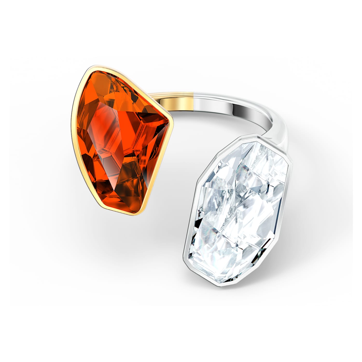 Bague The Elements, rouge, finition mix de métal | Swarovski.com