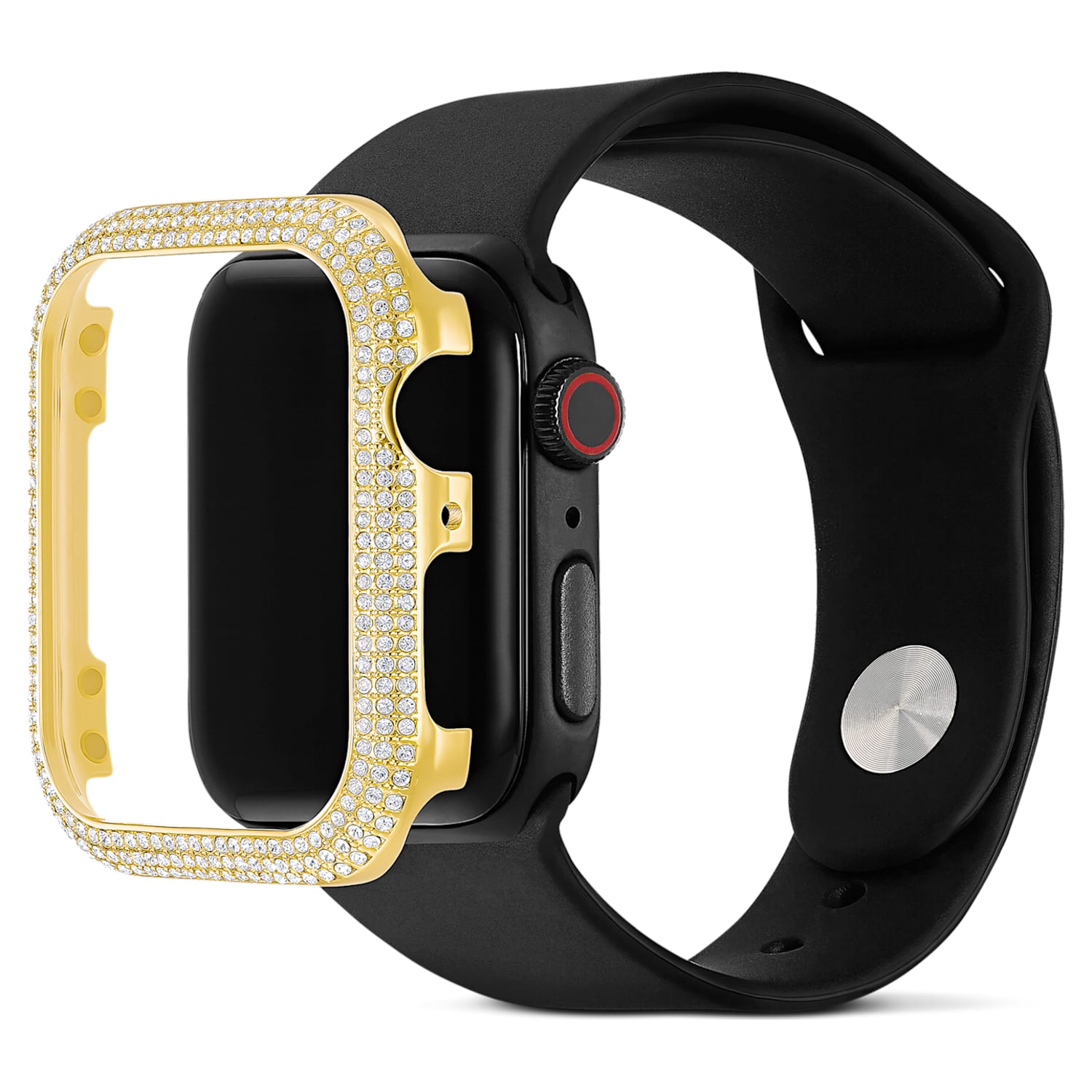 Funda compatible con Apple Watch® Sparkling, Tono dorado | Swarovski
