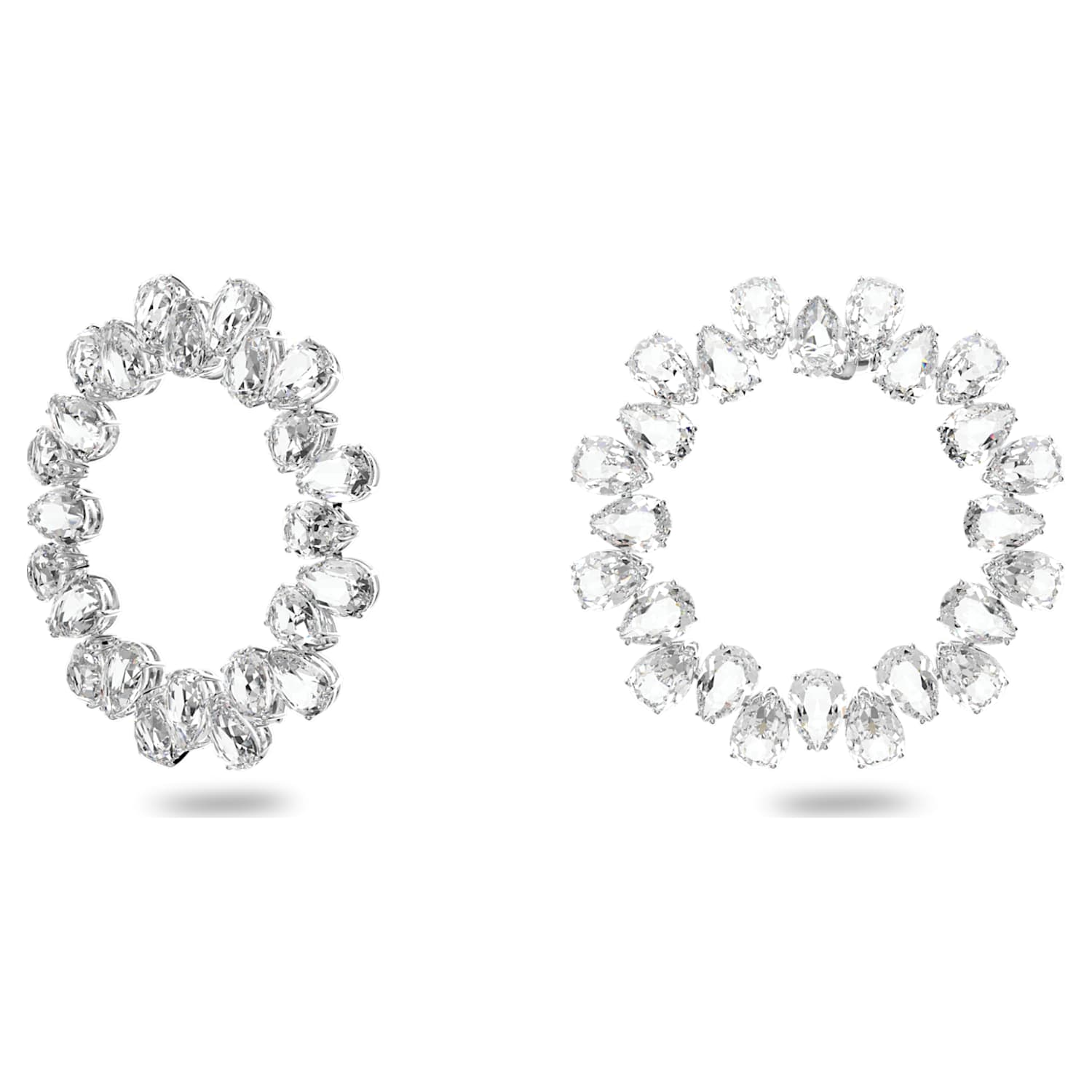 Millenia hoop earrings, Circle, Pear 