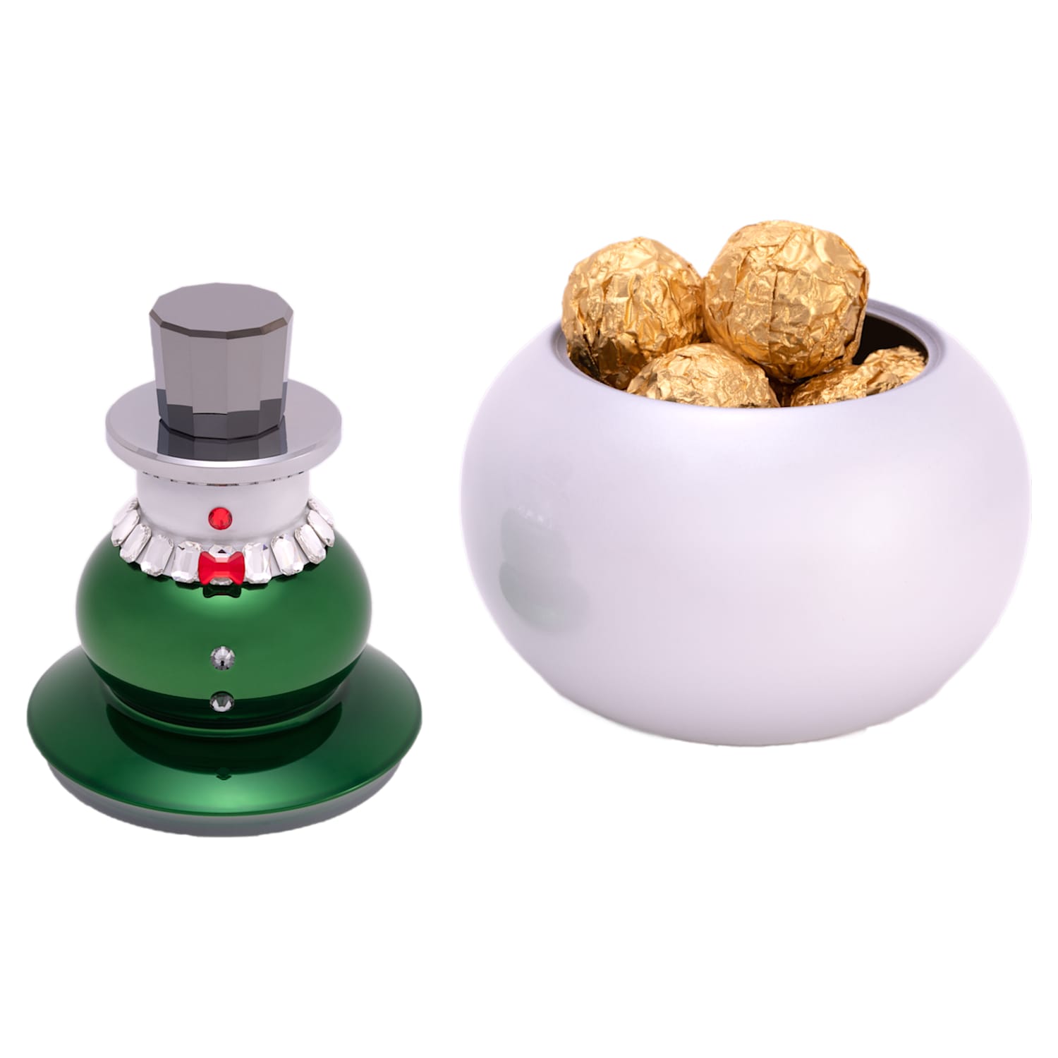 Holiday Cheersスノーマンキャンディーボウル Swarovski Com