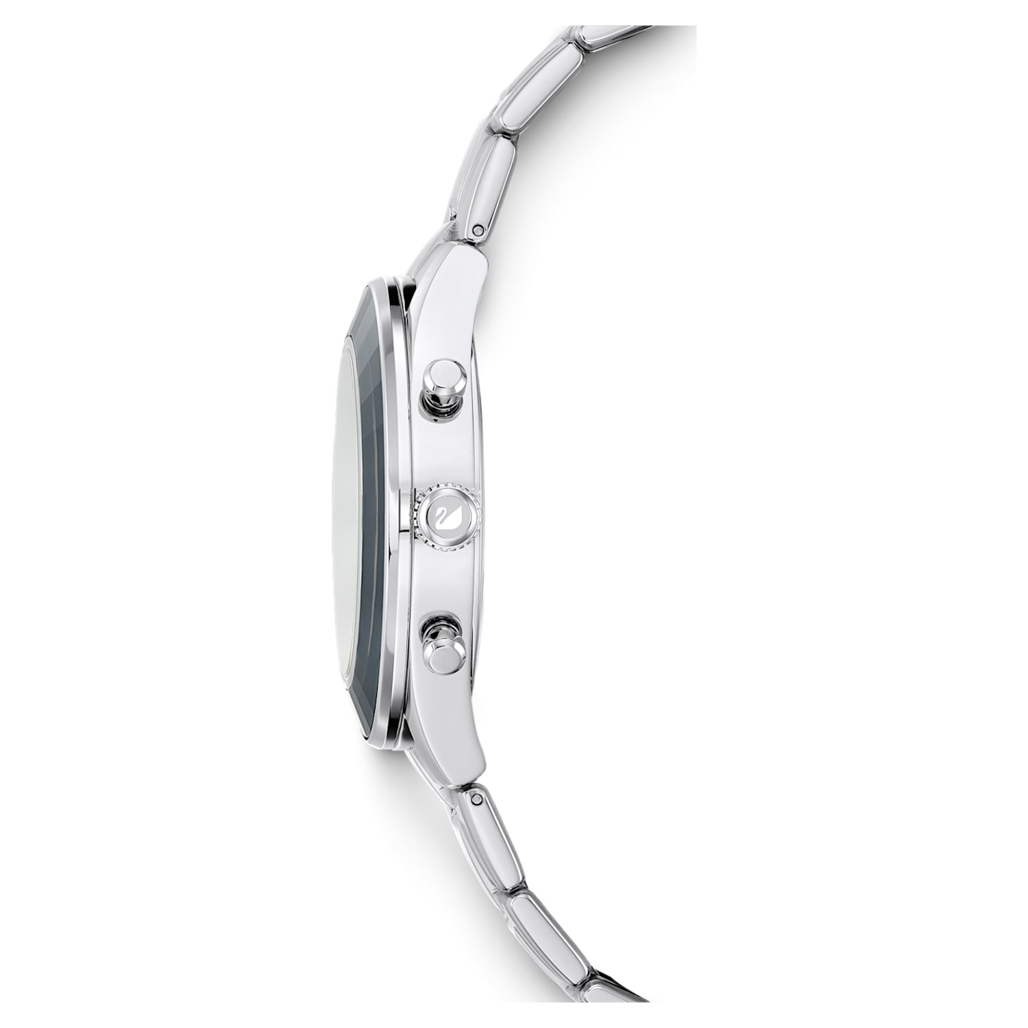Octea Lux Sport watch, Metal bracelet, Black, Stainless steel